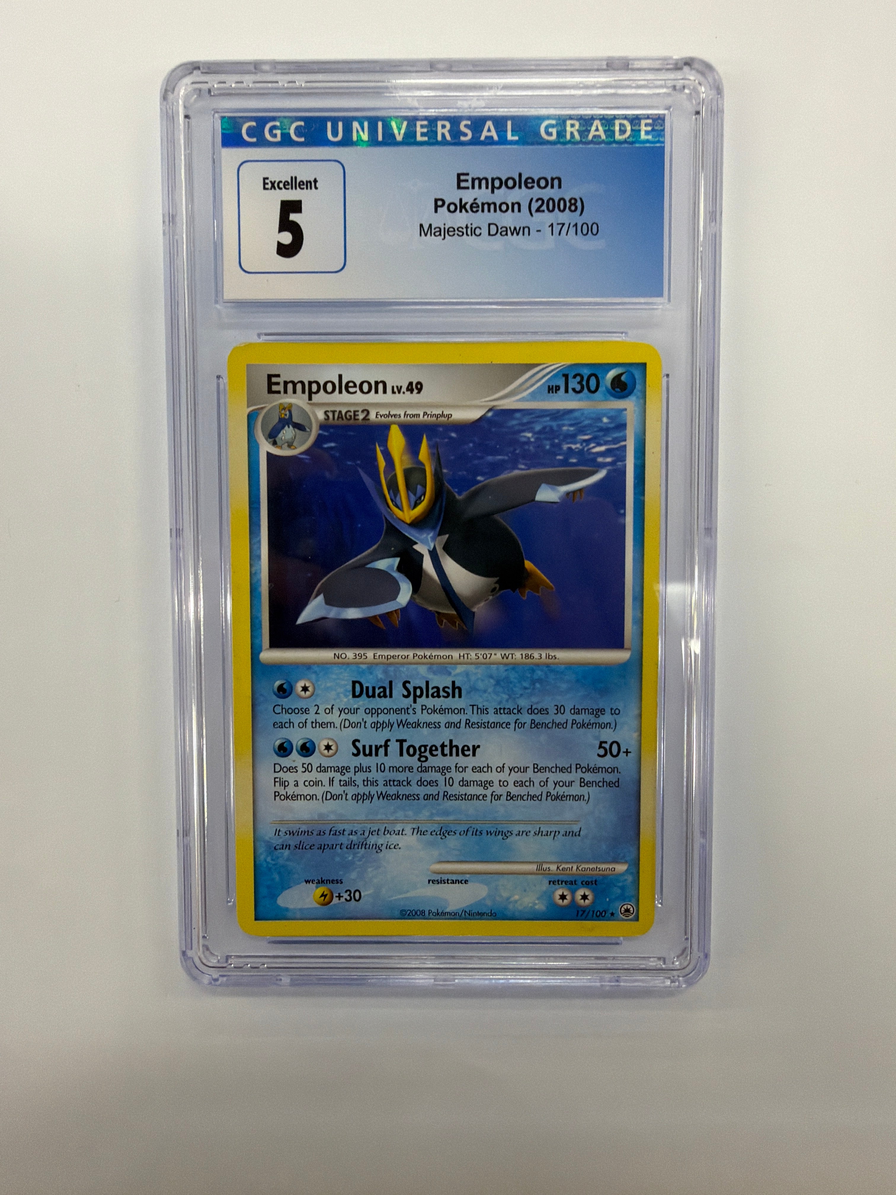 Pokémon TCG - CGC Excellent 5 Majestic Dawn Empoleon 17/100