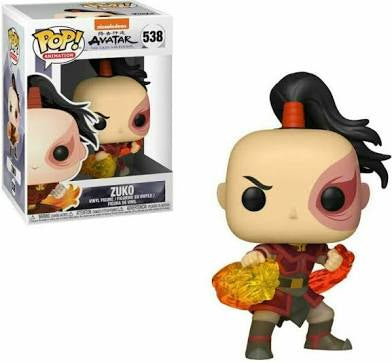 Funko Pop! Animation Nickelodeon Avatar The Last Airbender Zuko #538