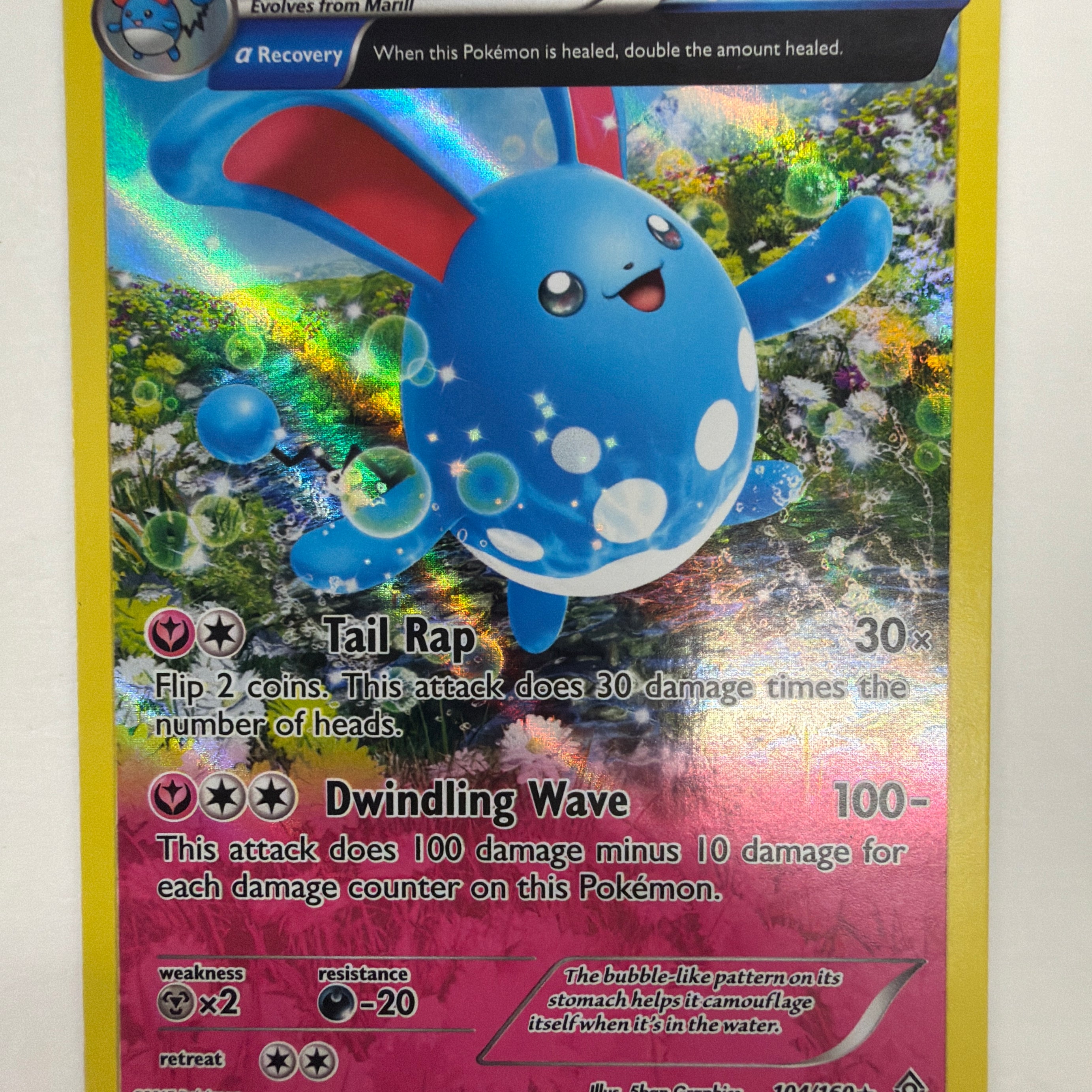 Pokémon TCG - XY Primal Clash Azumarill (Alpha) 104/160 NM