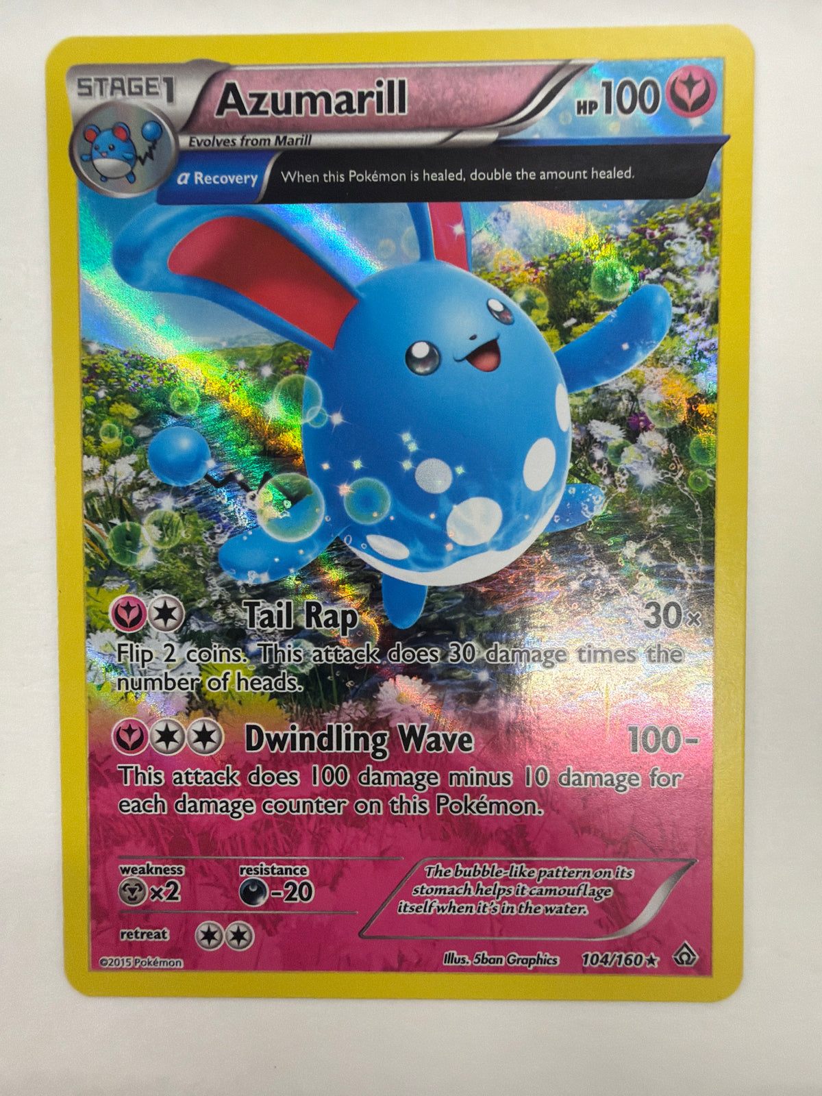 Pokémon TCG - XY Primal Clash Azumarill (Alpha) 104/160 NM