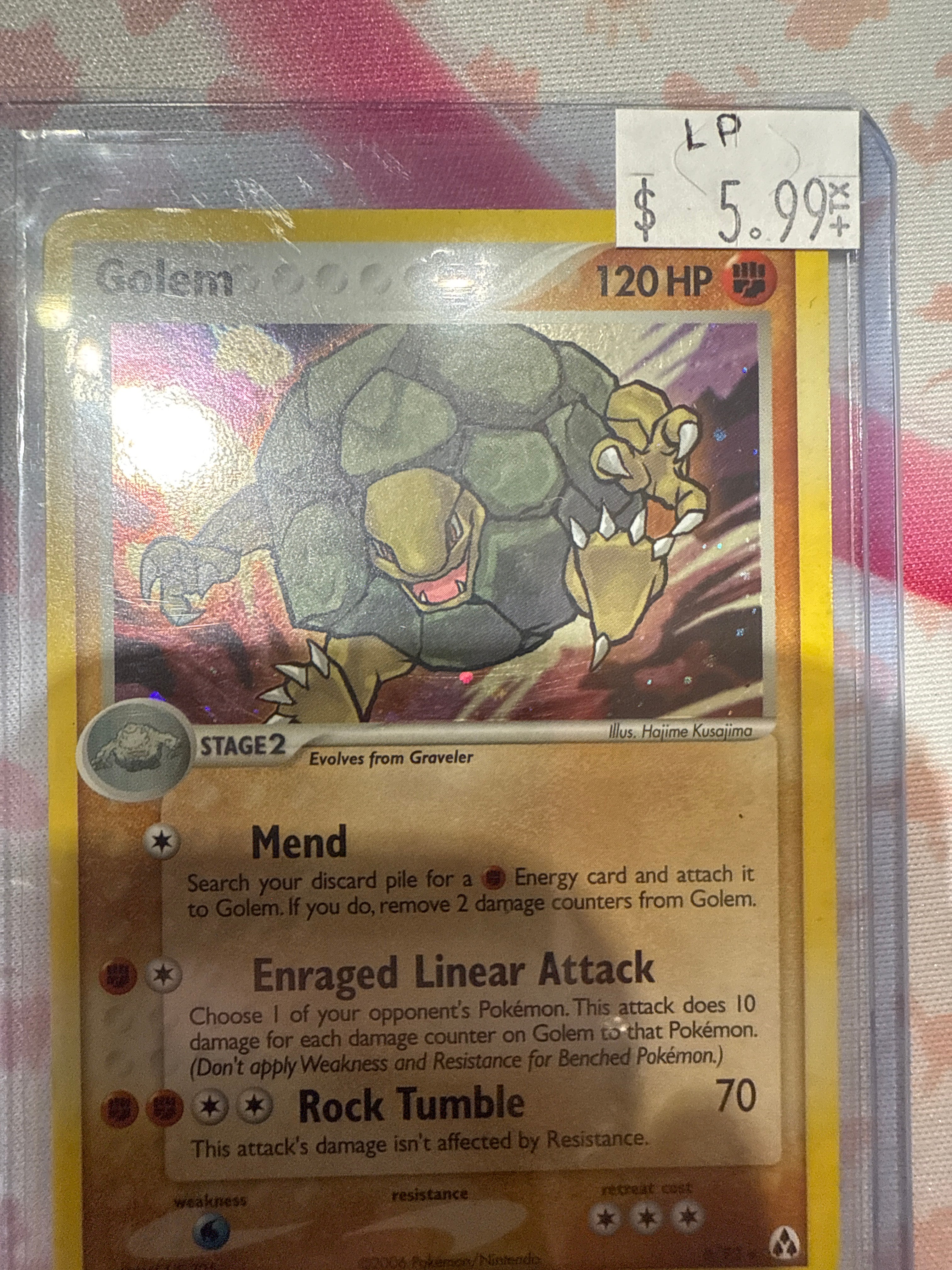 Pokemon TCG Golem 6-92 Holo Rare LP – True Believers Gaming and Collectibles