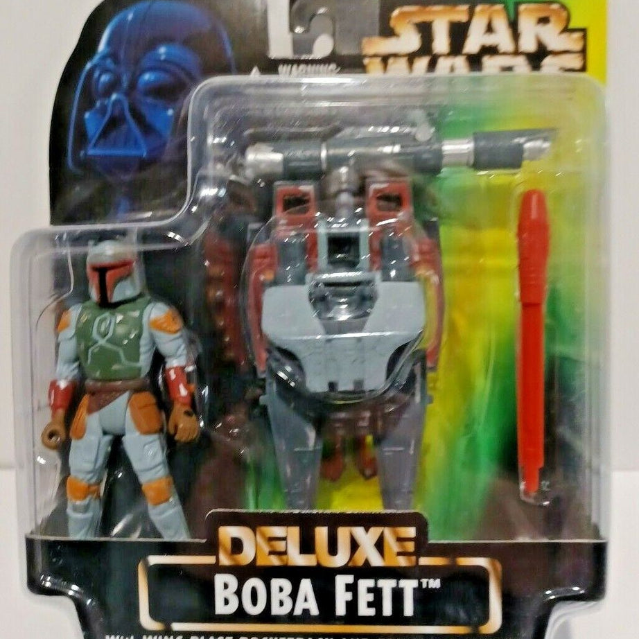Kenner Star Wars Deluxe Boba Fett With Wing-Blast