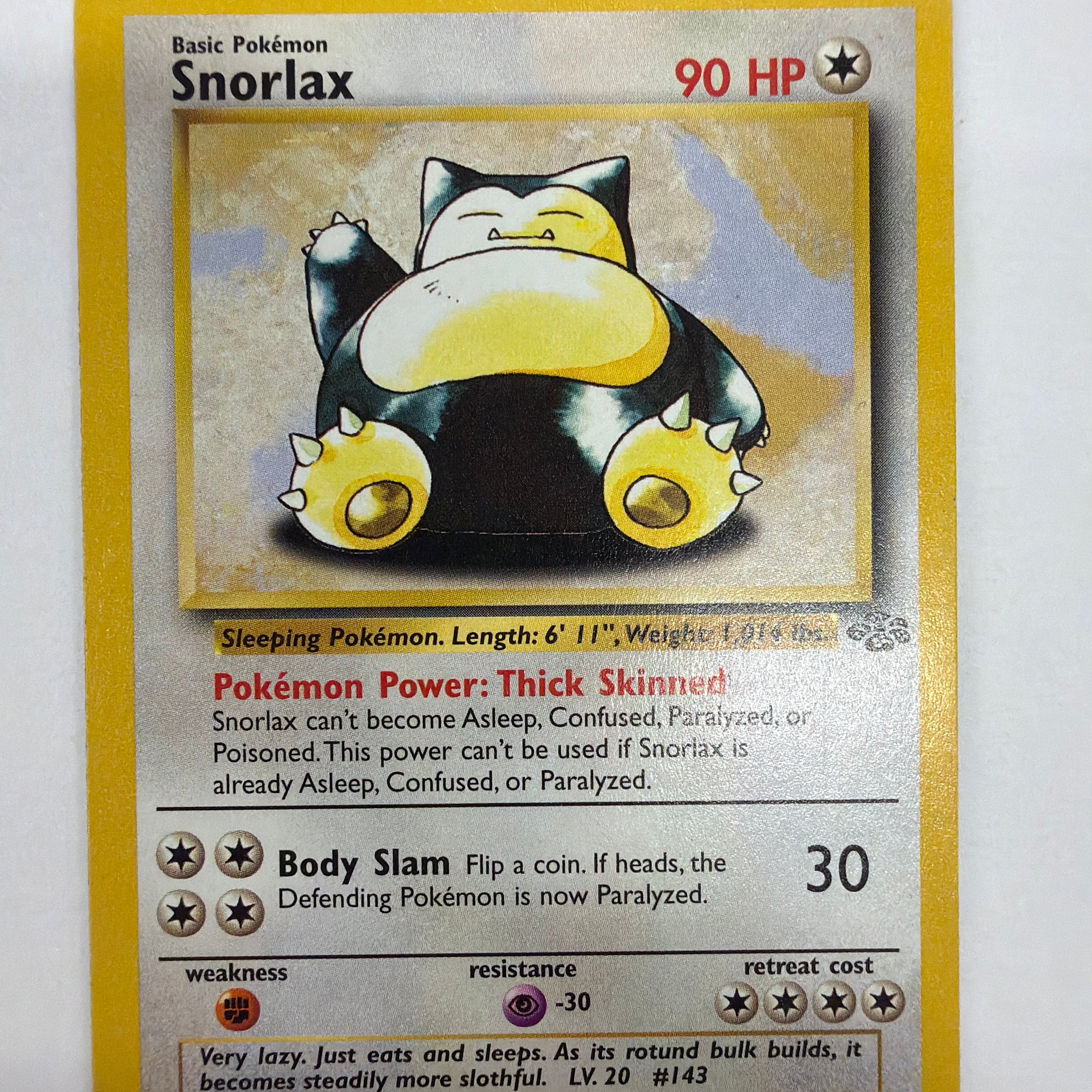 Pokémon TCG - Jungle Unlimited Snorlax 27/64 Non-Holo MP