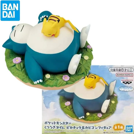 Bandai Banpresto Pokémon Snorlax and Pikachu Relaxing Time Statue