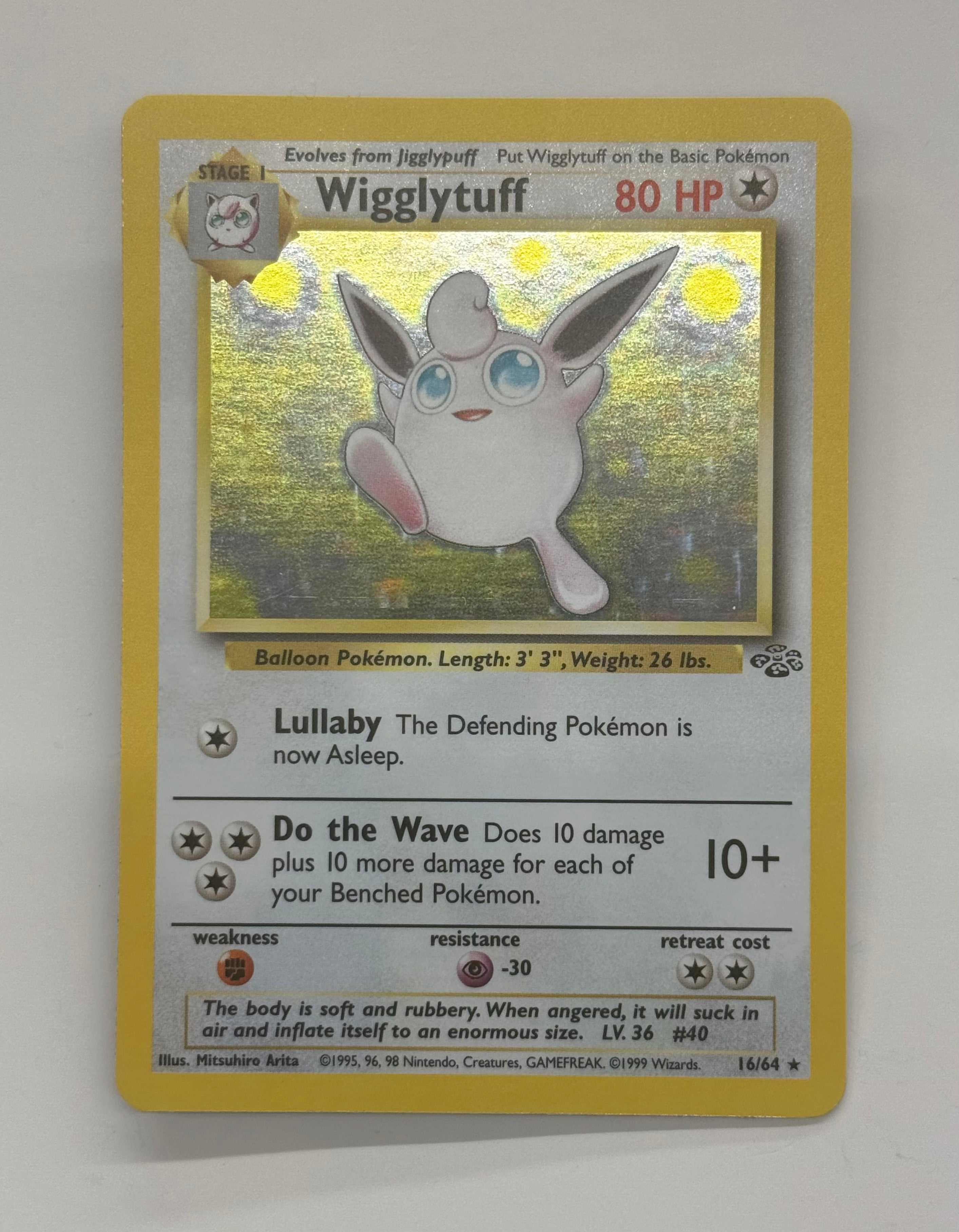 Pokémon TCG - Jungle Unlimited Wigglytuff Holo 16/64 NM