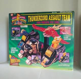 Bandai Mighty Morphin Power Rangers Thunderbird Assault Team Four Powerful New Zords
