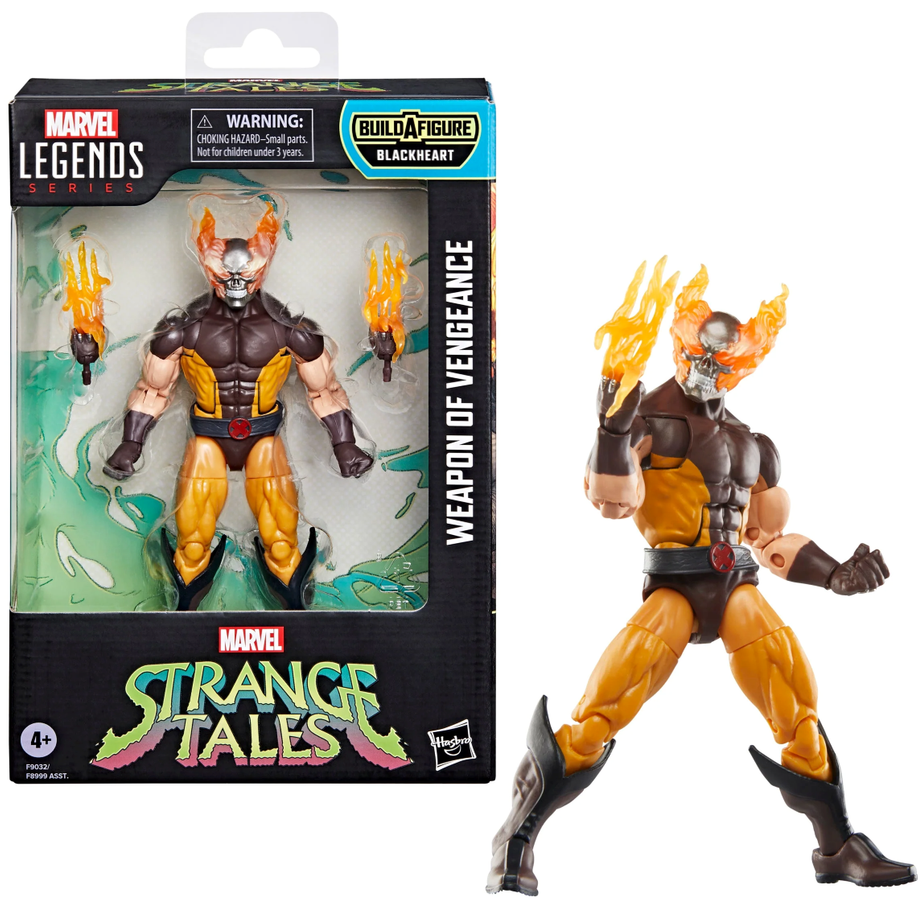 Hasbro Marvel Legends Series Strange Tales Weapon Of Vengance Wolverine Action Figure BAF Blackheart