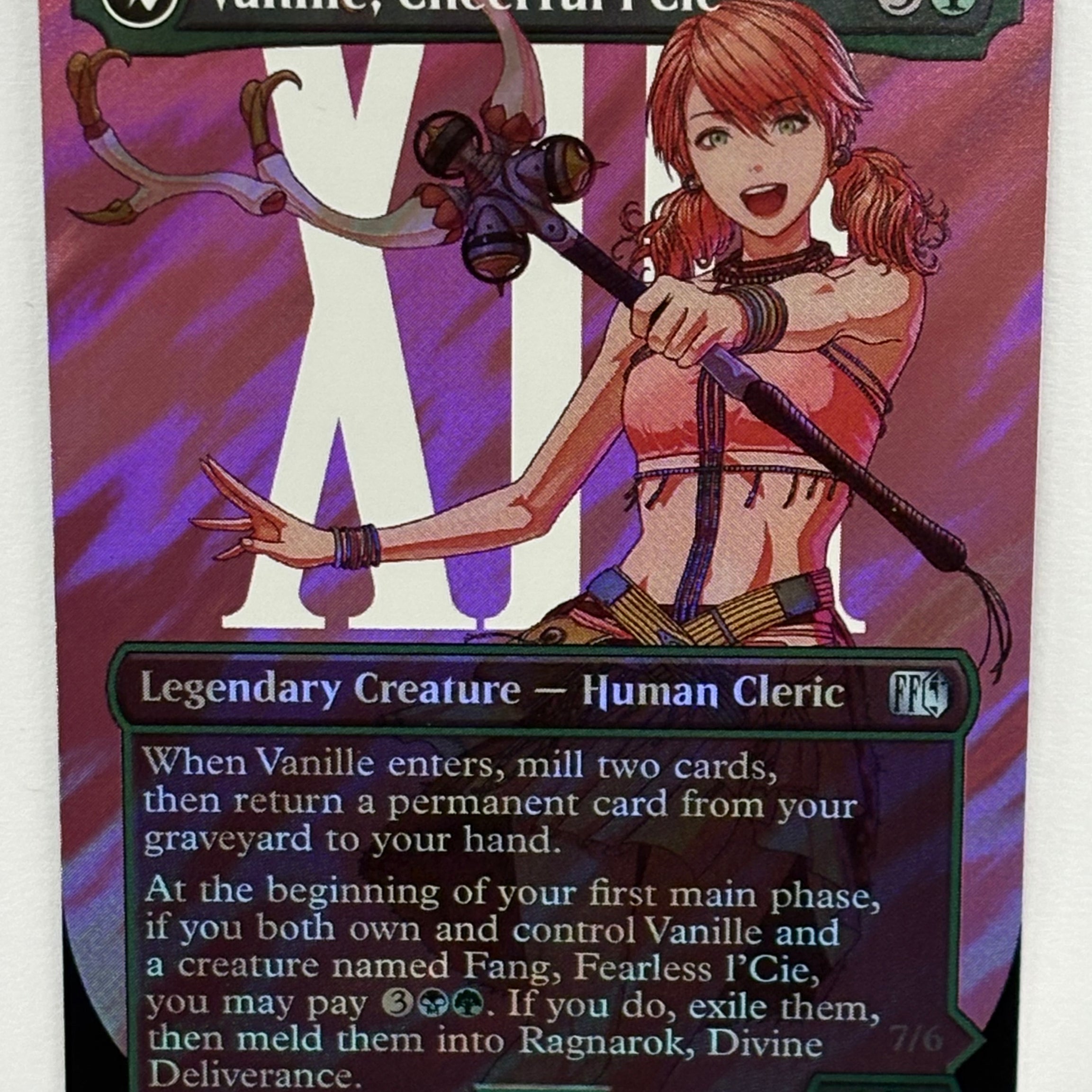 Magic The Gathering TCG - Final Fantasy Vanille, Cheerful I’Cie (Borderless) 542 Surge Foil NM