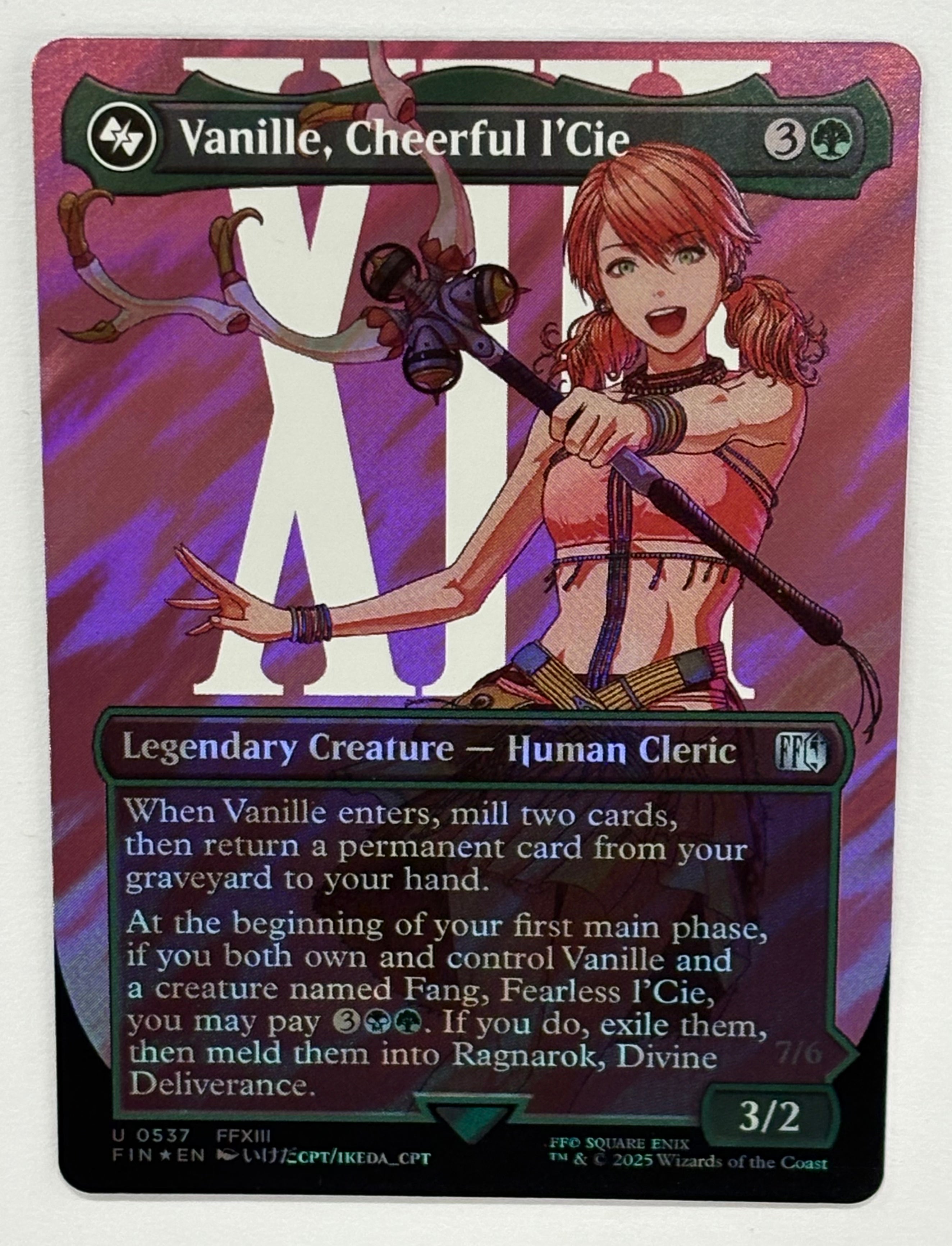 Magic The Gathering TCG - Final Fantasy Vanille, Cheerful I’Cie (Borderless) 542 Surge Foil NM