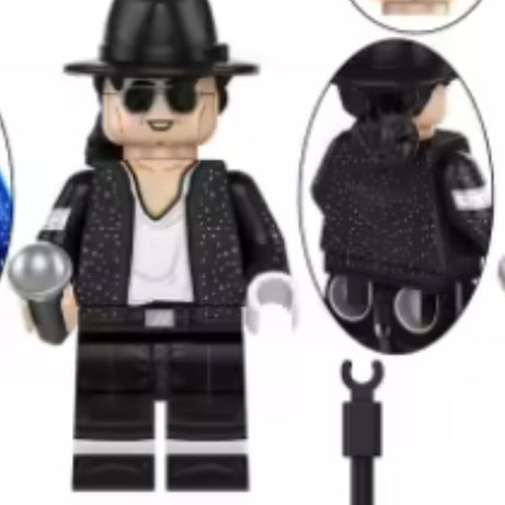Michael Jackson #1 Mini Block Figure