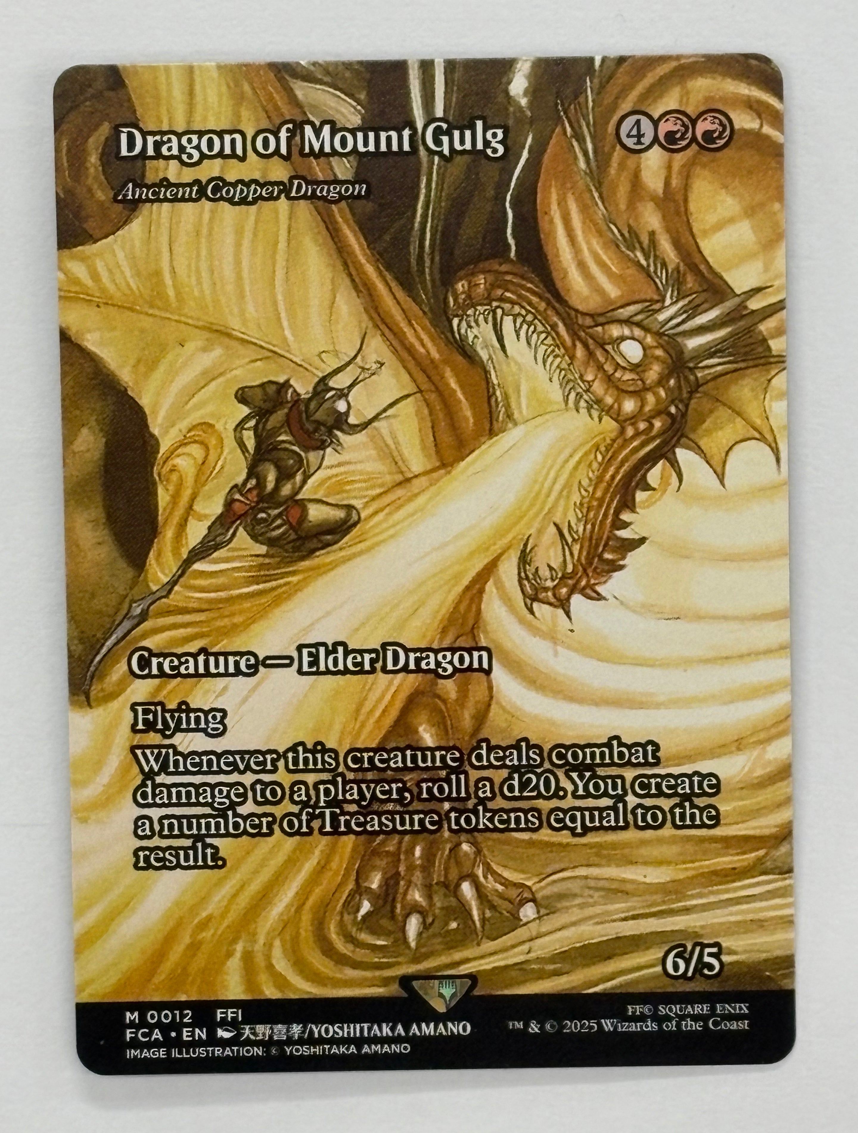 Magic The Gathering TCG - Final Fantasy: Through the Ages Ancient Copper Dragon Dragon of Mount Gulg 12 NM