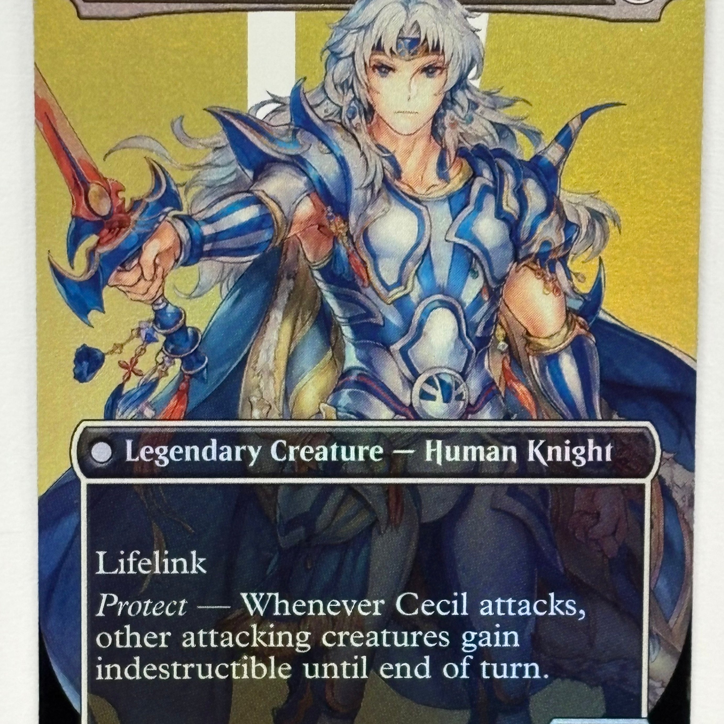 Magic The Gathering TCG - Final Fantasy Cecil, Dark Knight (Borderless) 380 Foil NM