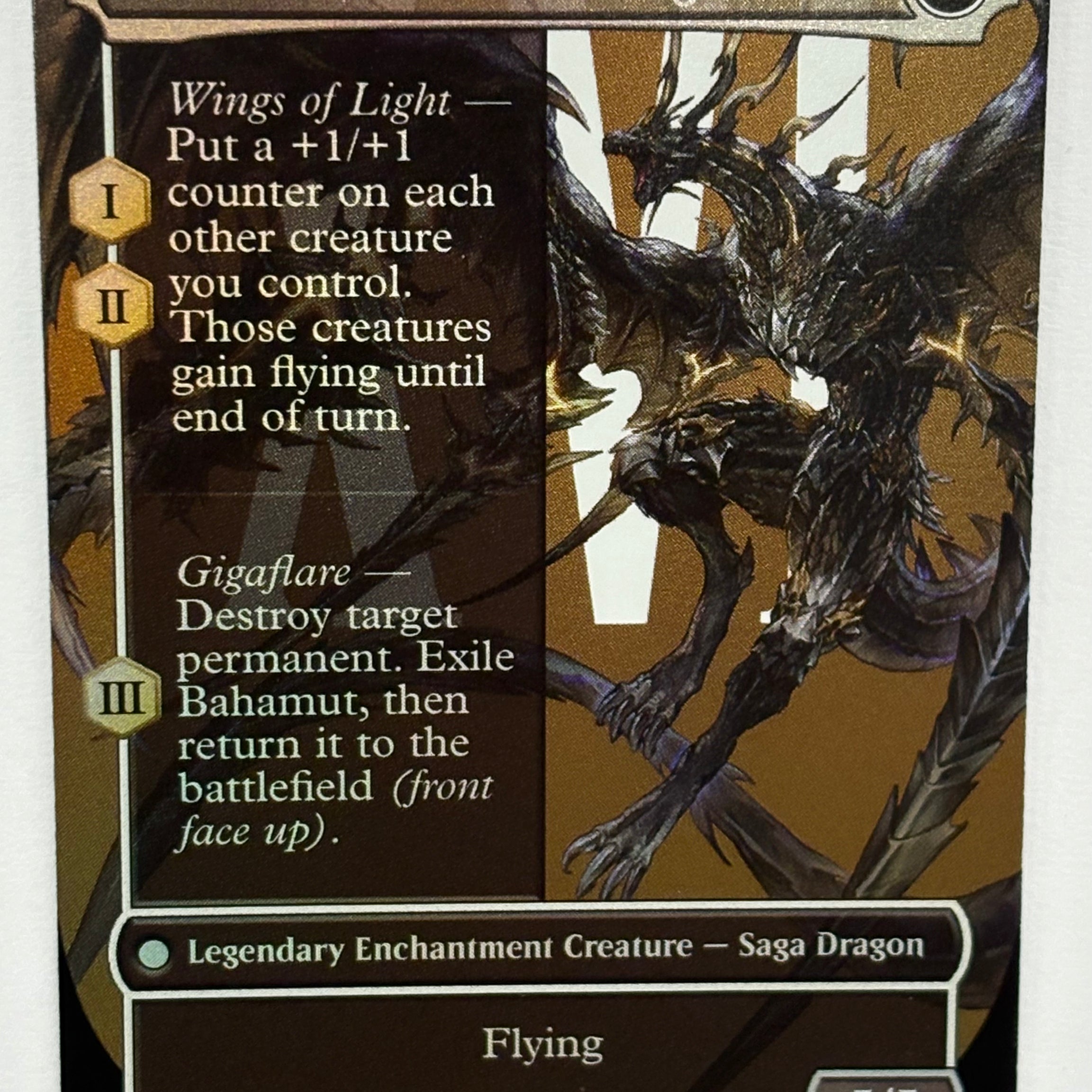 Magic The Gathering TCG - Final Fantasy Dion, Bahamut’s Dominant (Borderless) 376 Foil NM