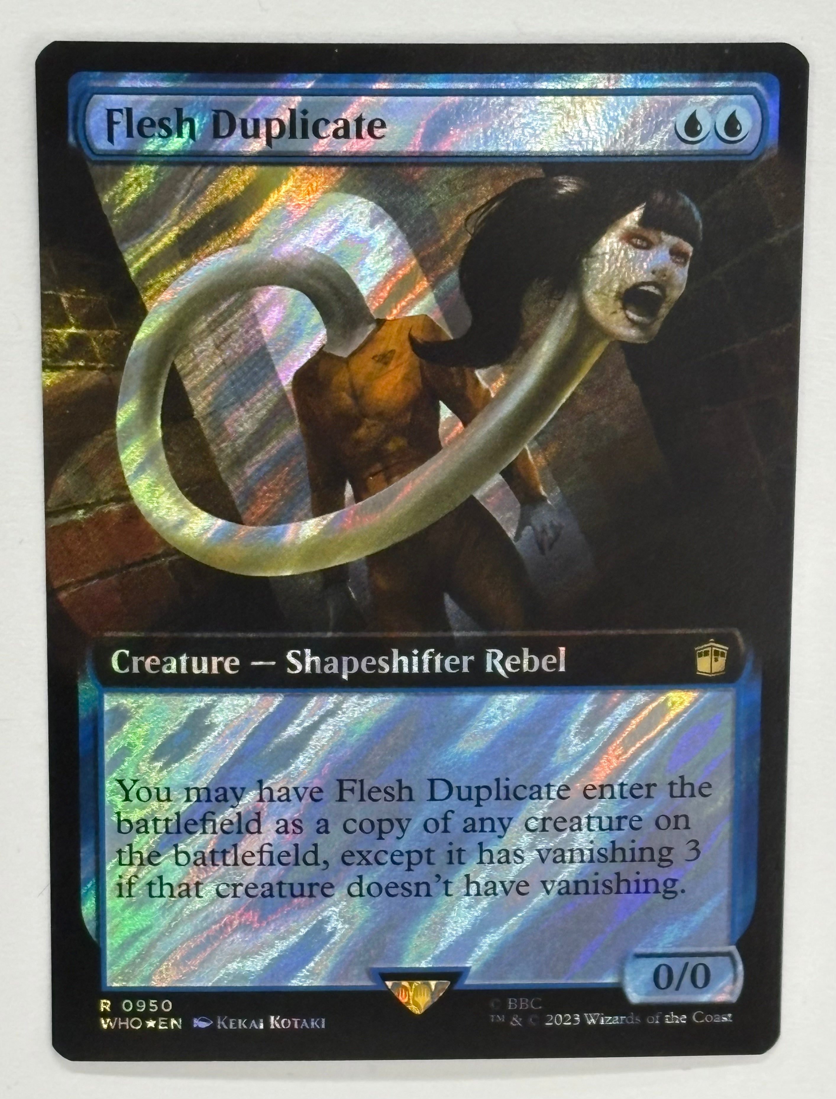 Magic The Gathering TCG - Universe Beyond Doctor Who Flesh Duplicate 950 Surge Foil NM