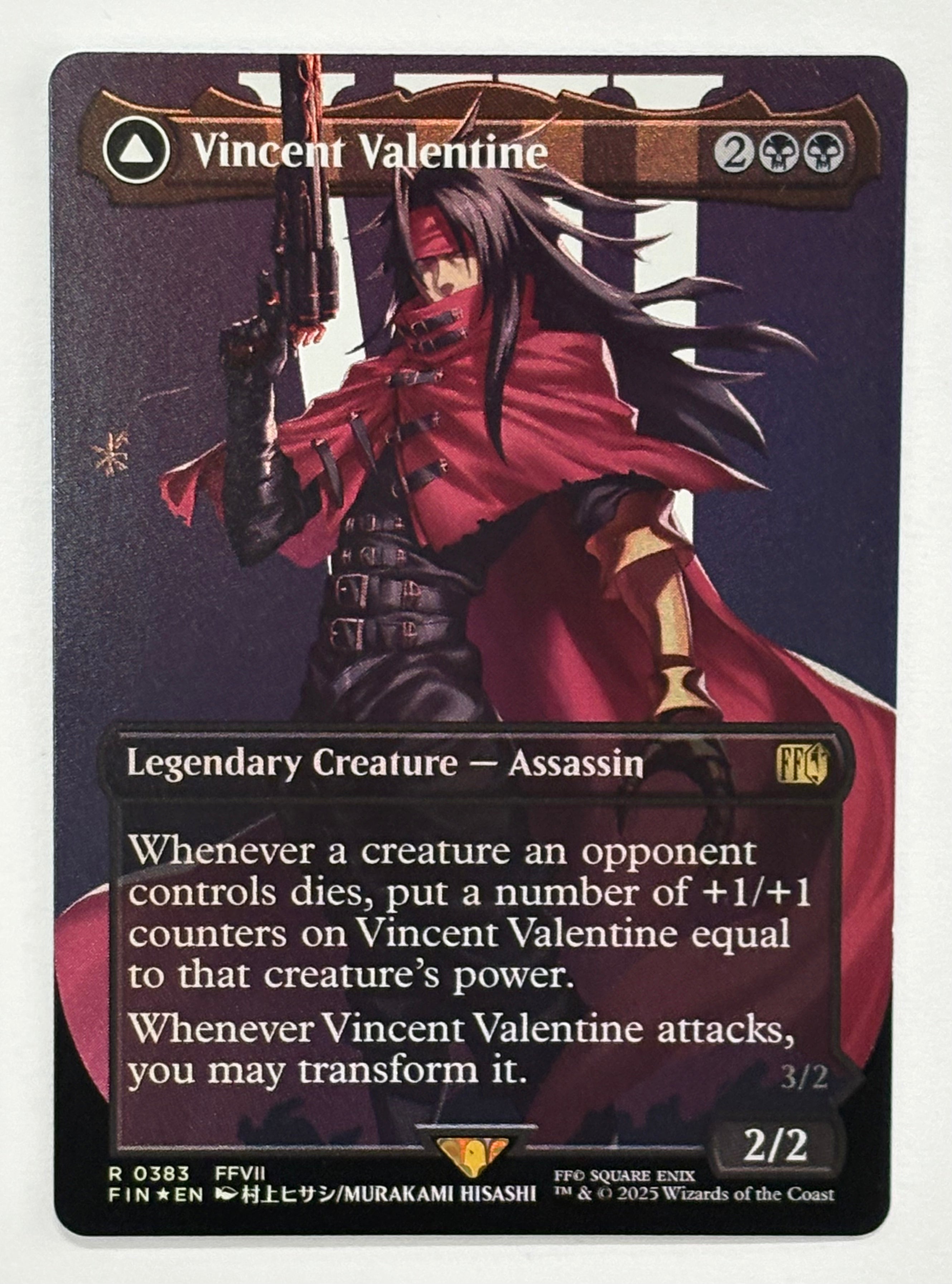 Magic The Gathering TCG - Final Fantasy Vincent Valentine (Borderless) 383 Foil NM