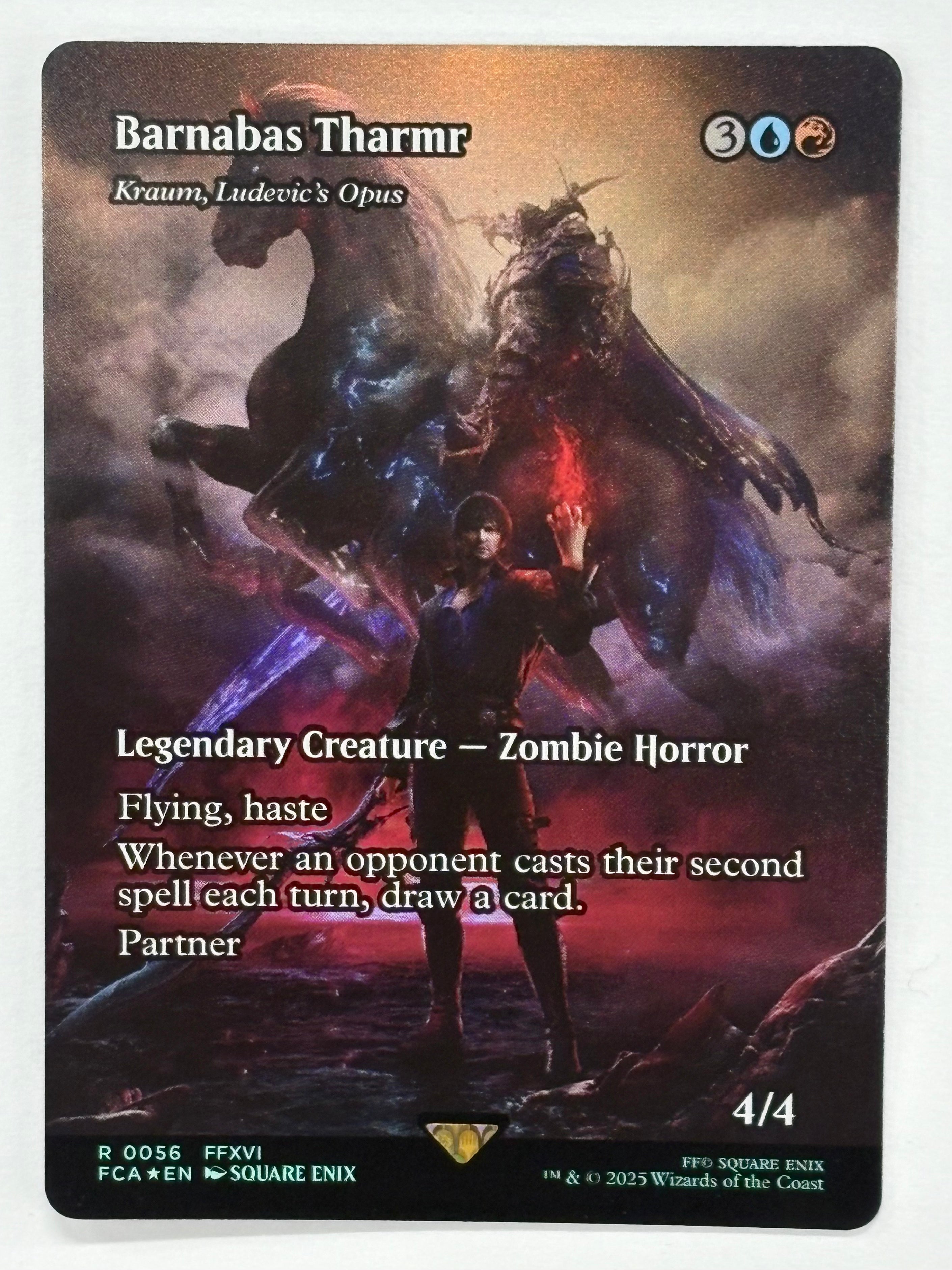 Magic The Gathering TCG - Final Fantasy: Through the Ages Kraum, Ludevic’s Opus Barnabas Tharmr 56 Foil NM
