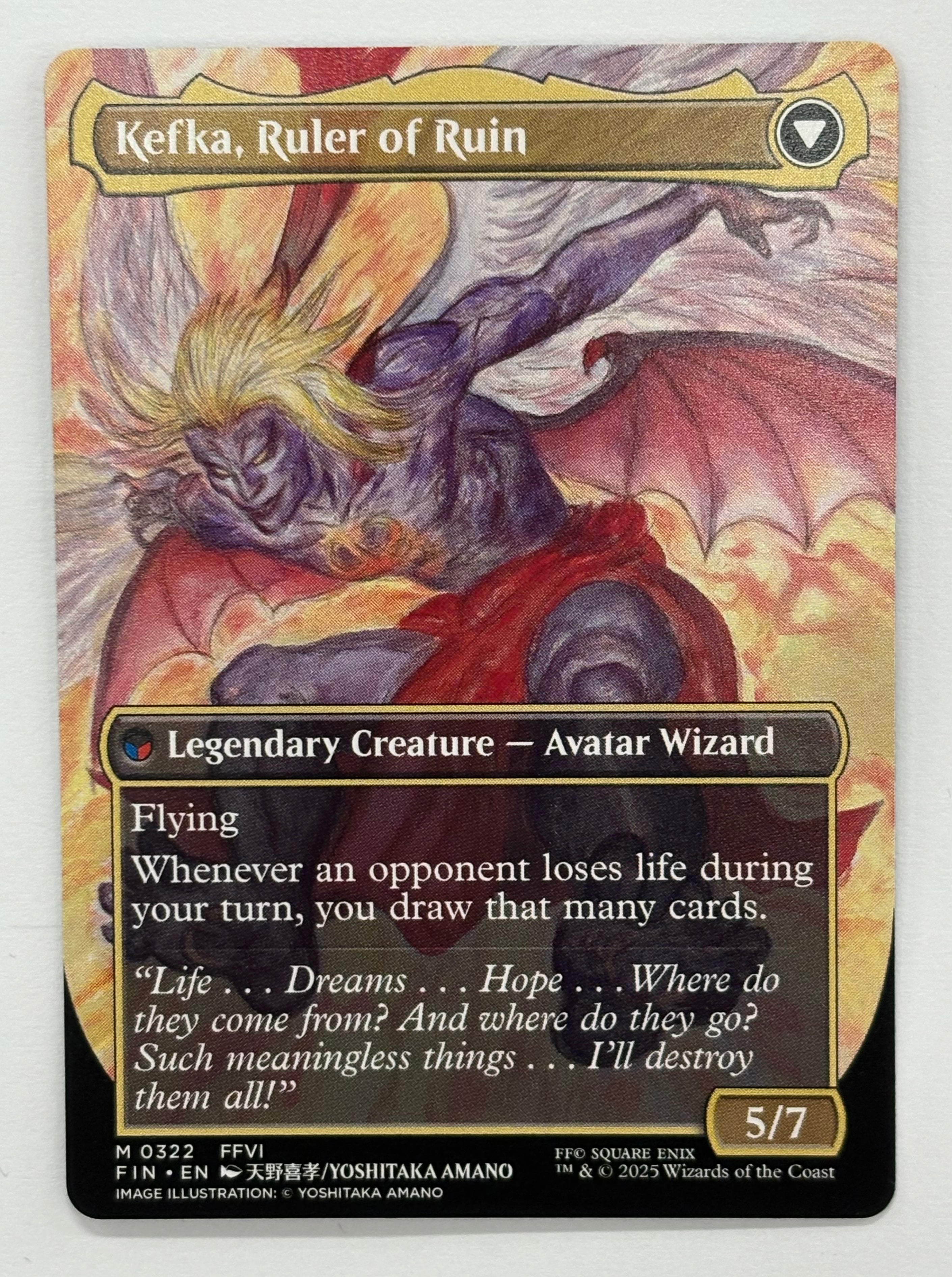 Magic The Gathering TCG - Final Fantasy Kefka, Court Mage (Borderless) 322 NM
