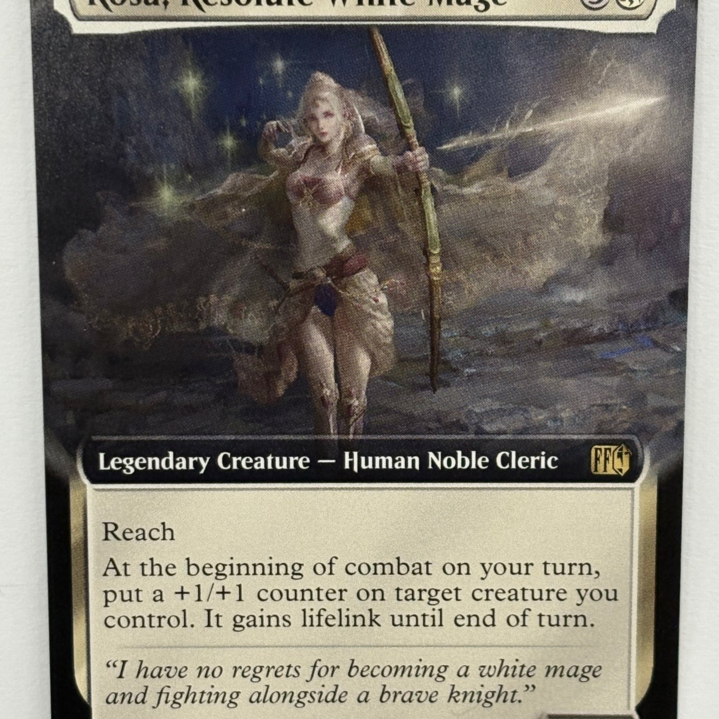 Magic The Gathering TCG - Final Fantasy Rosa, Resolute White Mage (Extended Art) 431 NM