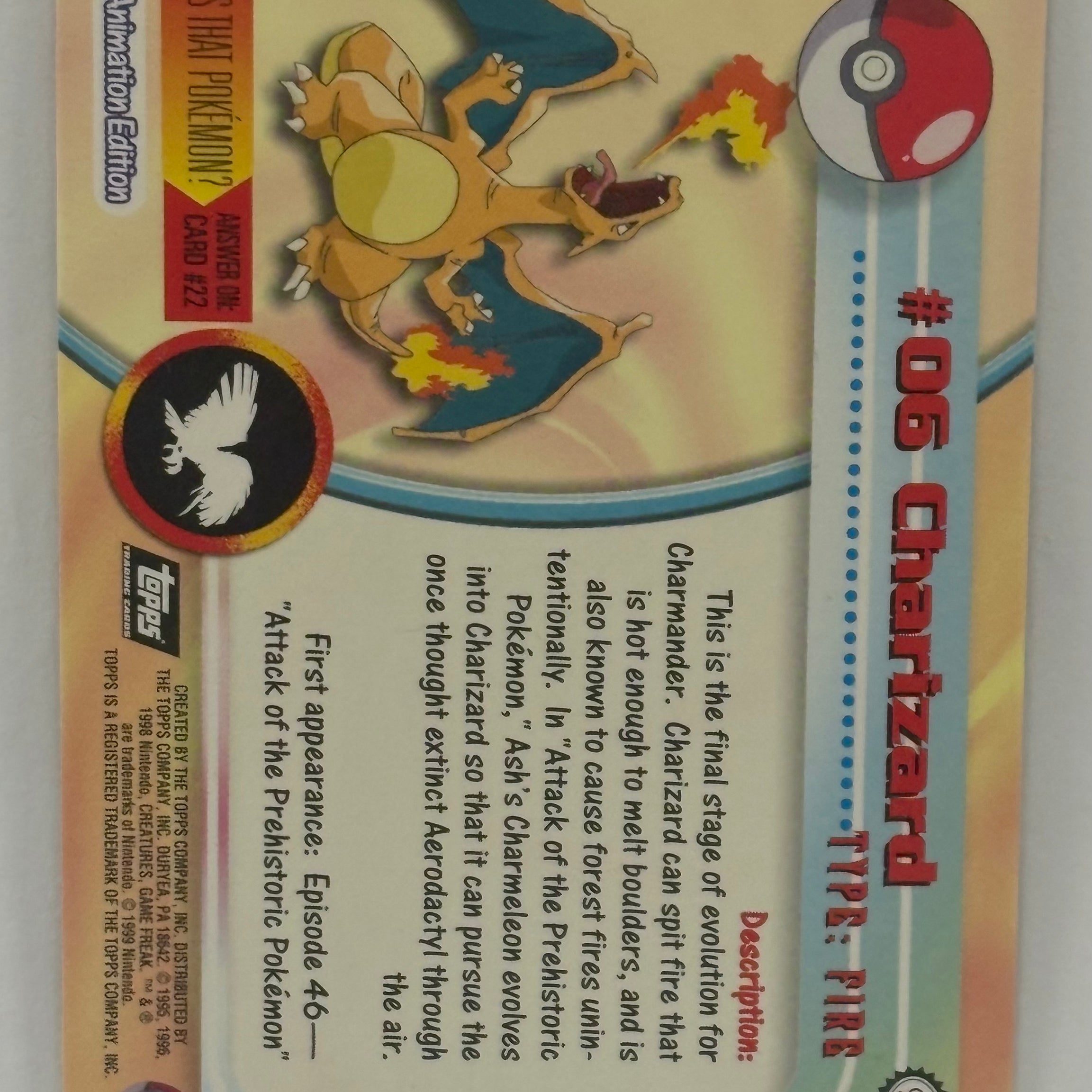 Pokémon TCG - TOPPS Charizard 06 NM
