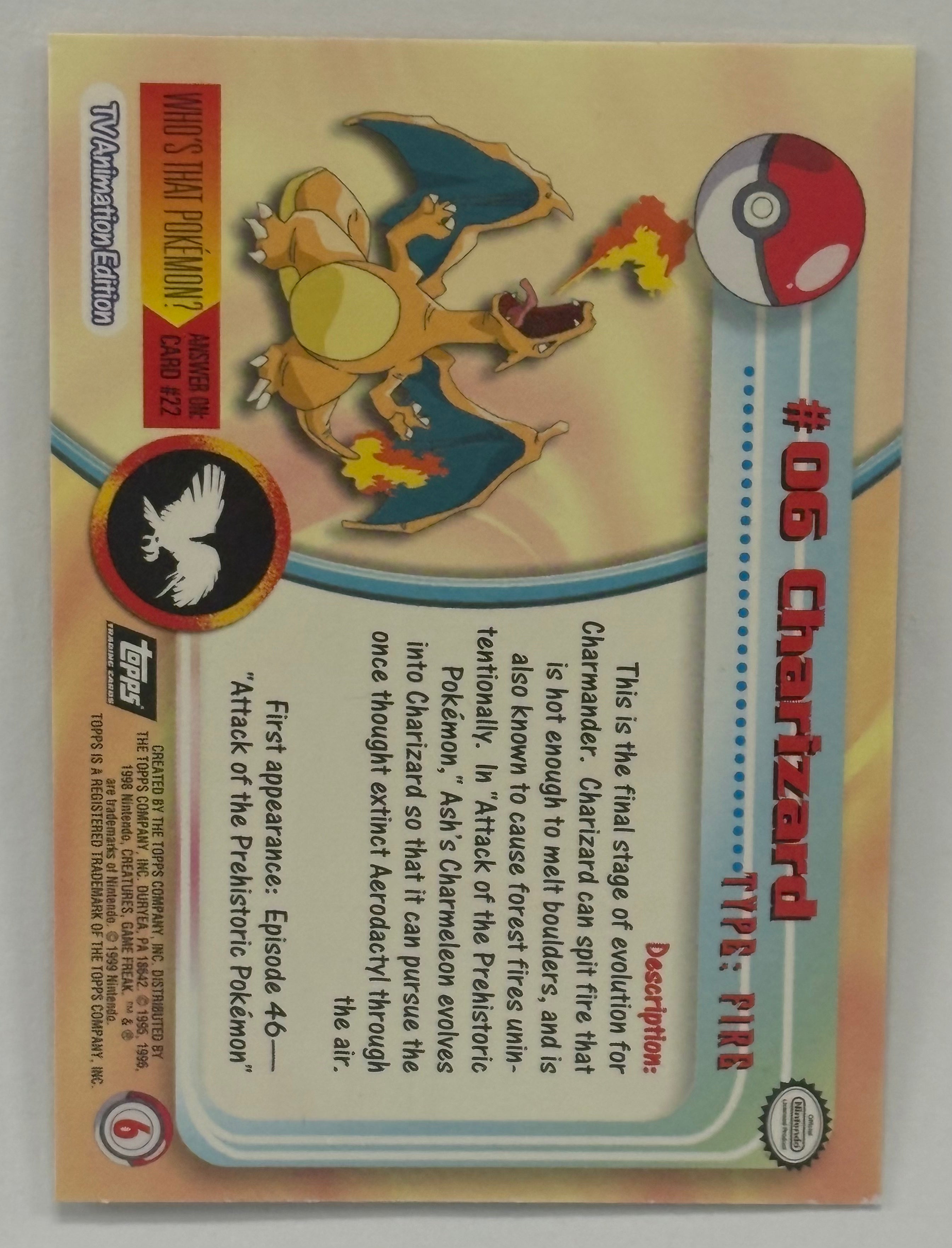 Pokémon TCG - TOPPS Charizard 06 NM