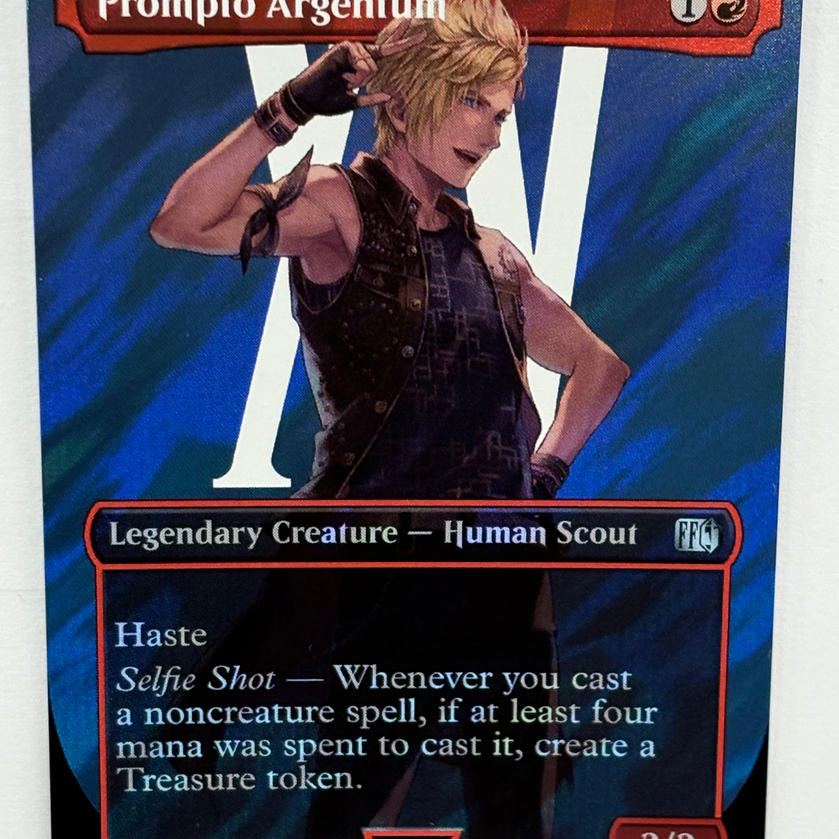 Magic The Gathering TCG - Final Fantasy Prompto Argentum (Borderless) 532 Surge Foil NM