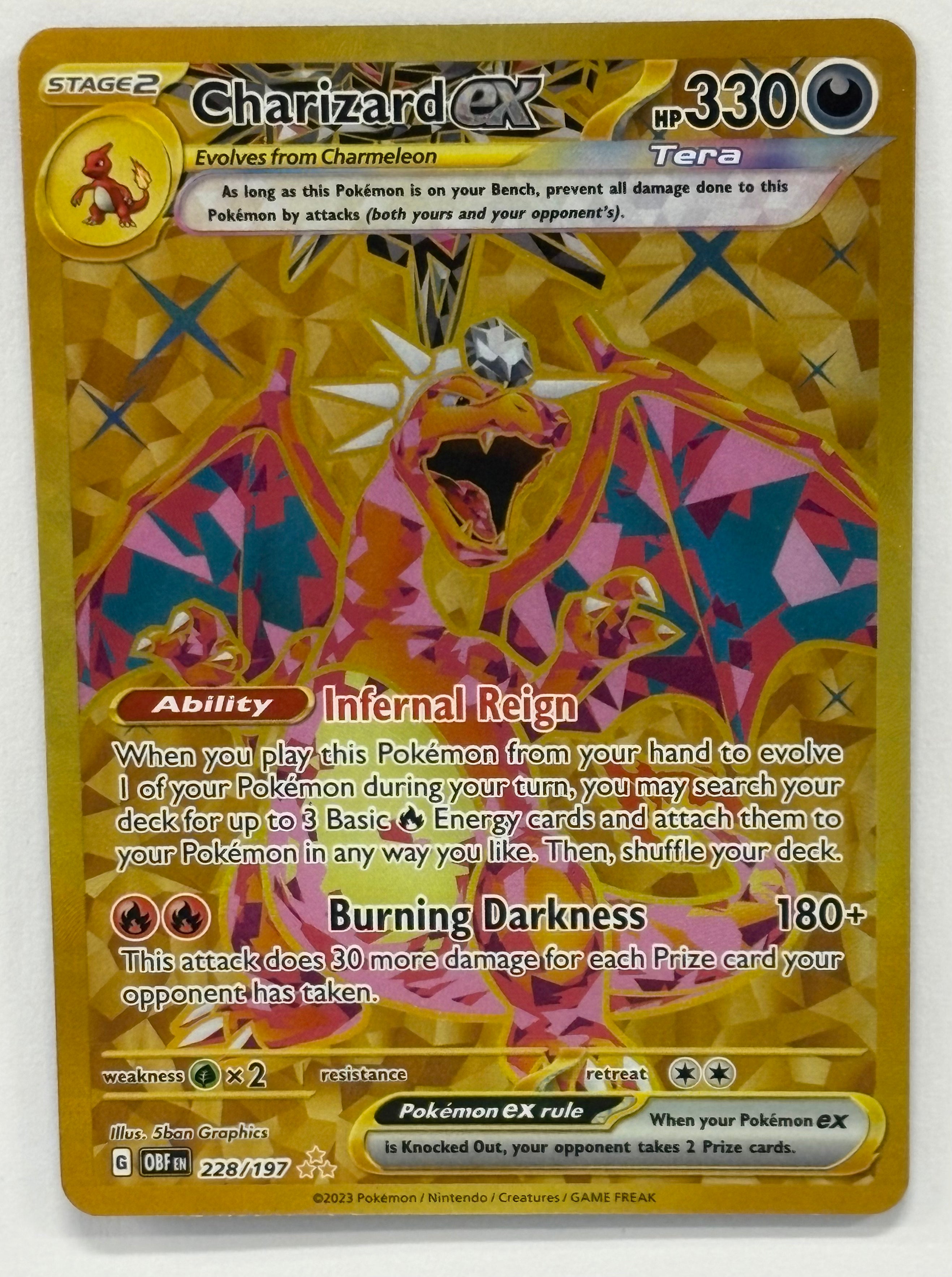 Pokémon TCG - Obsidian Flames Charizard EX 228/197 NM