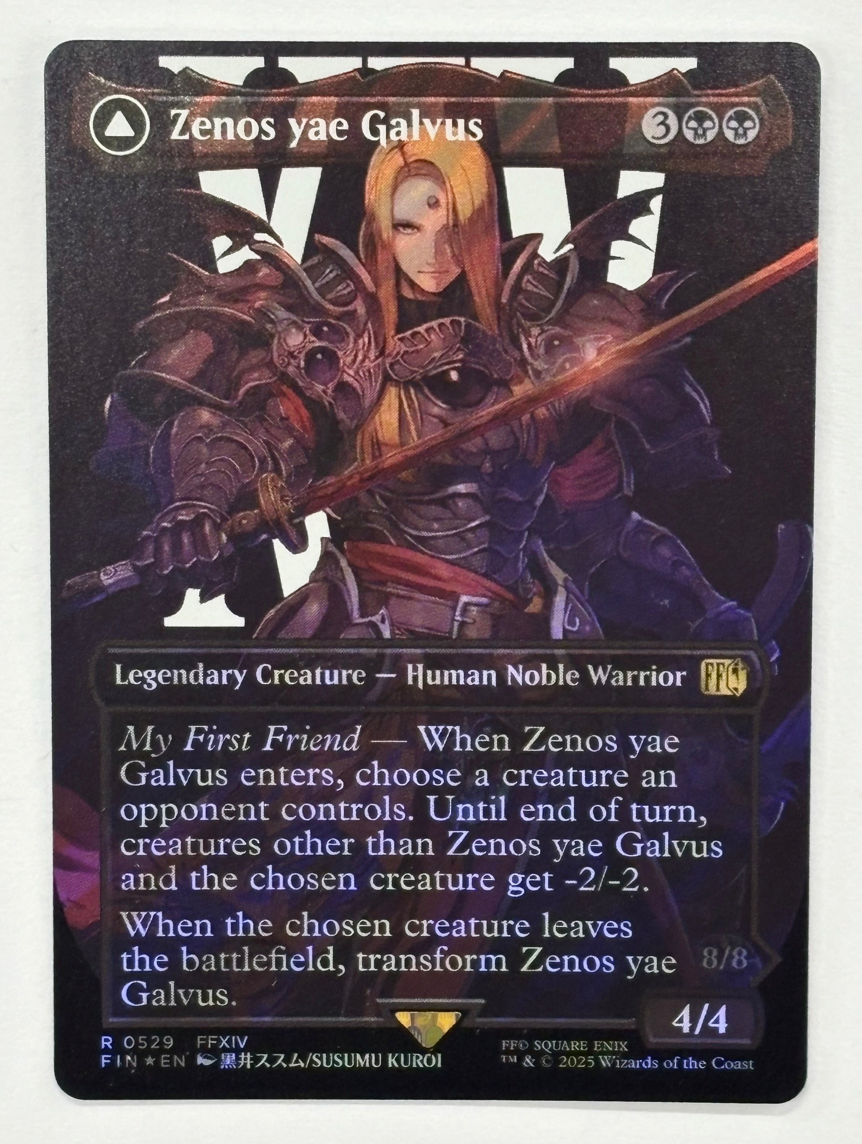Magic The Gathering TCG - Final Fantasy Zenos yae Galvus (Borderless) 529 Surge Foil NM