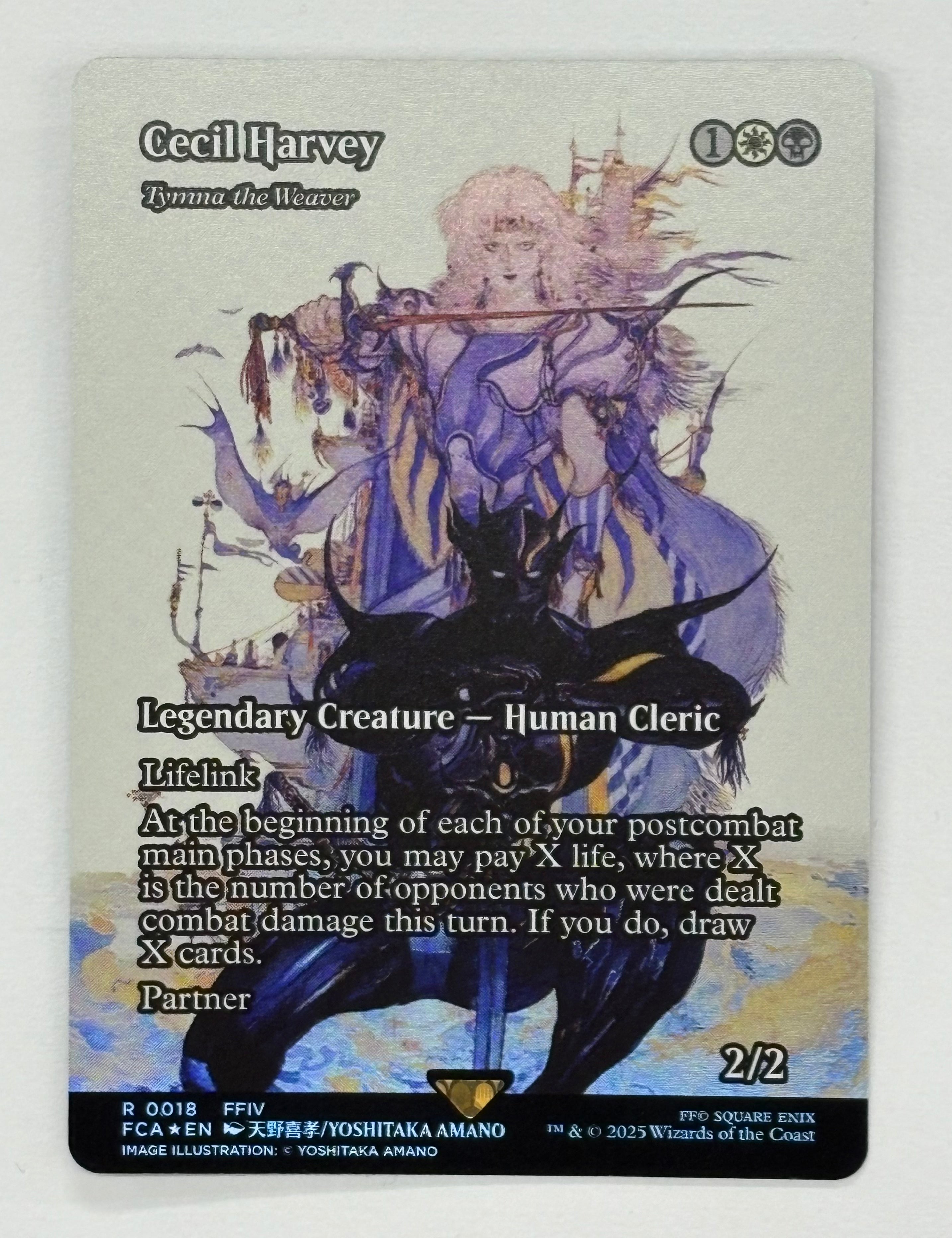 Magic The Gathering TCG - Final Fantasy: Through the Ages Tymna the Weaver Cecil Harvey 18 Foil NM