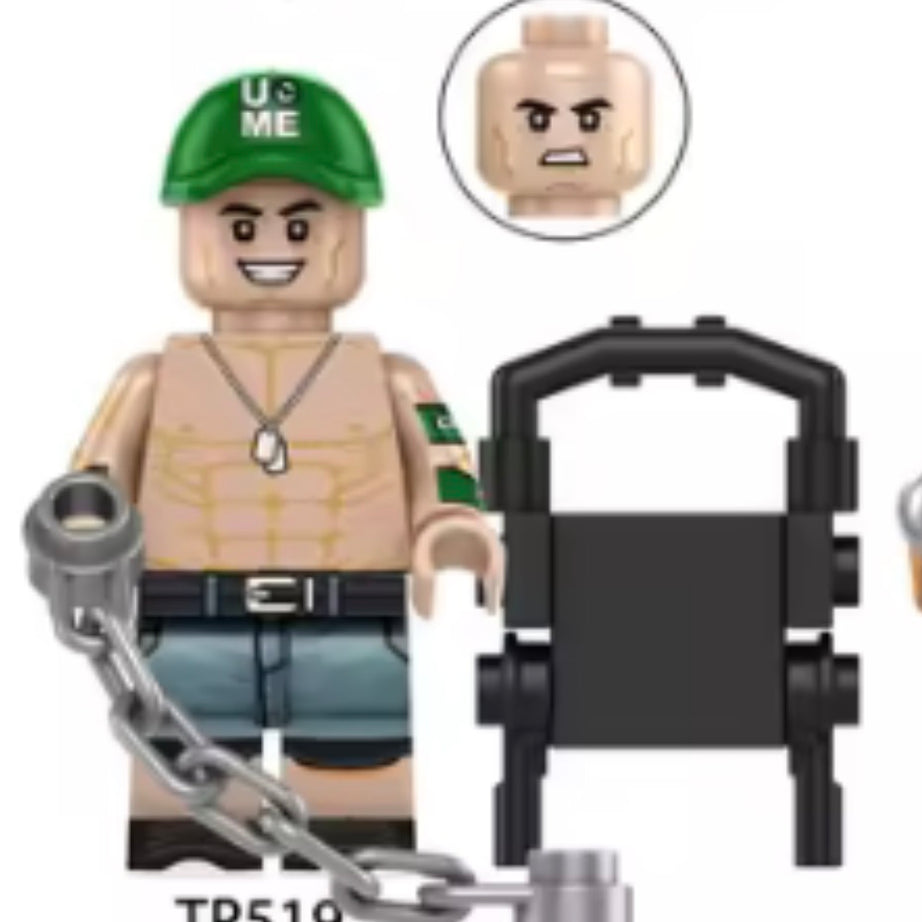 WWE John Cena #1 Mini Block Figure