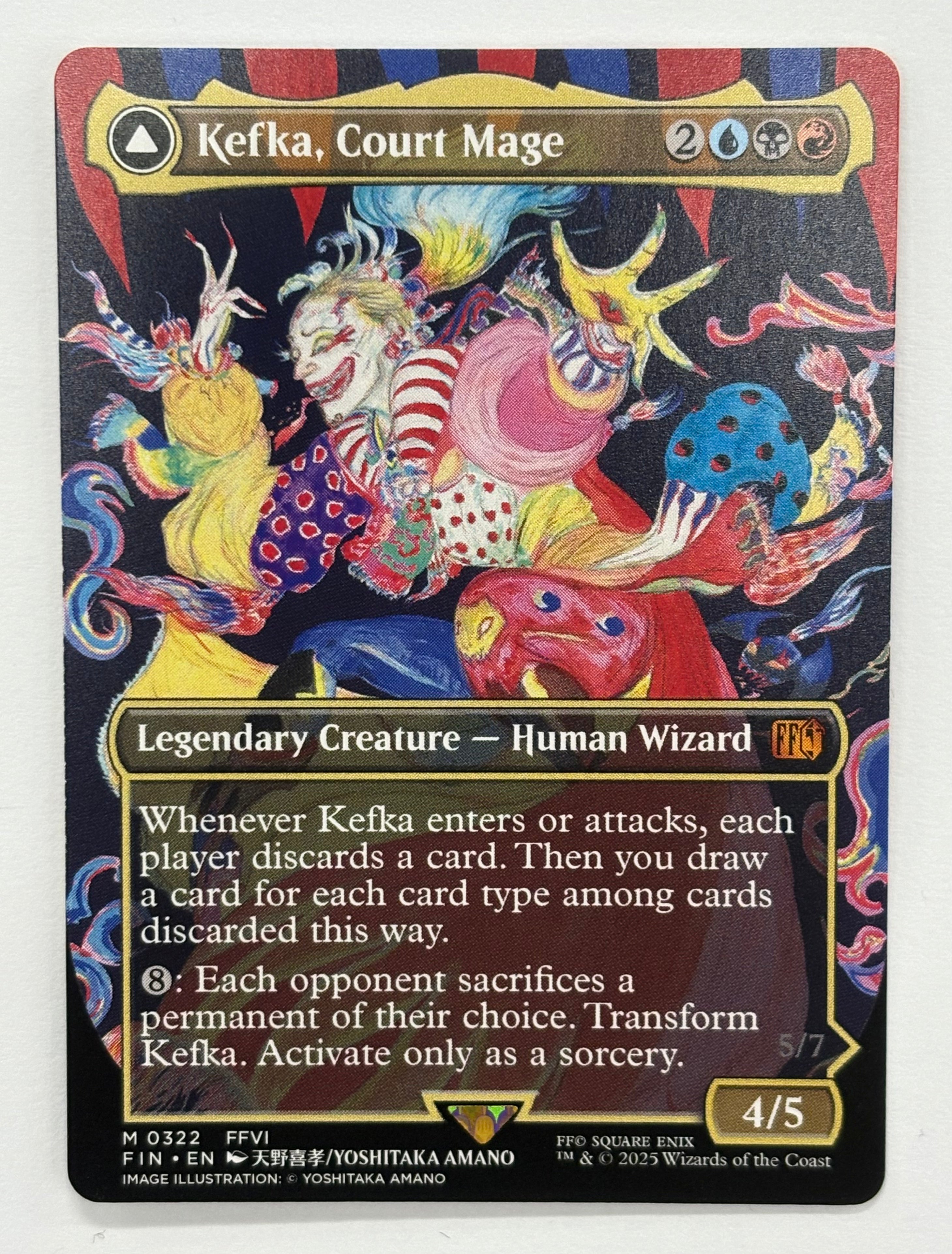 Magic The Gathering TCG - Final Fantasy Kefka, Court Mage (Borderless) 322 NM