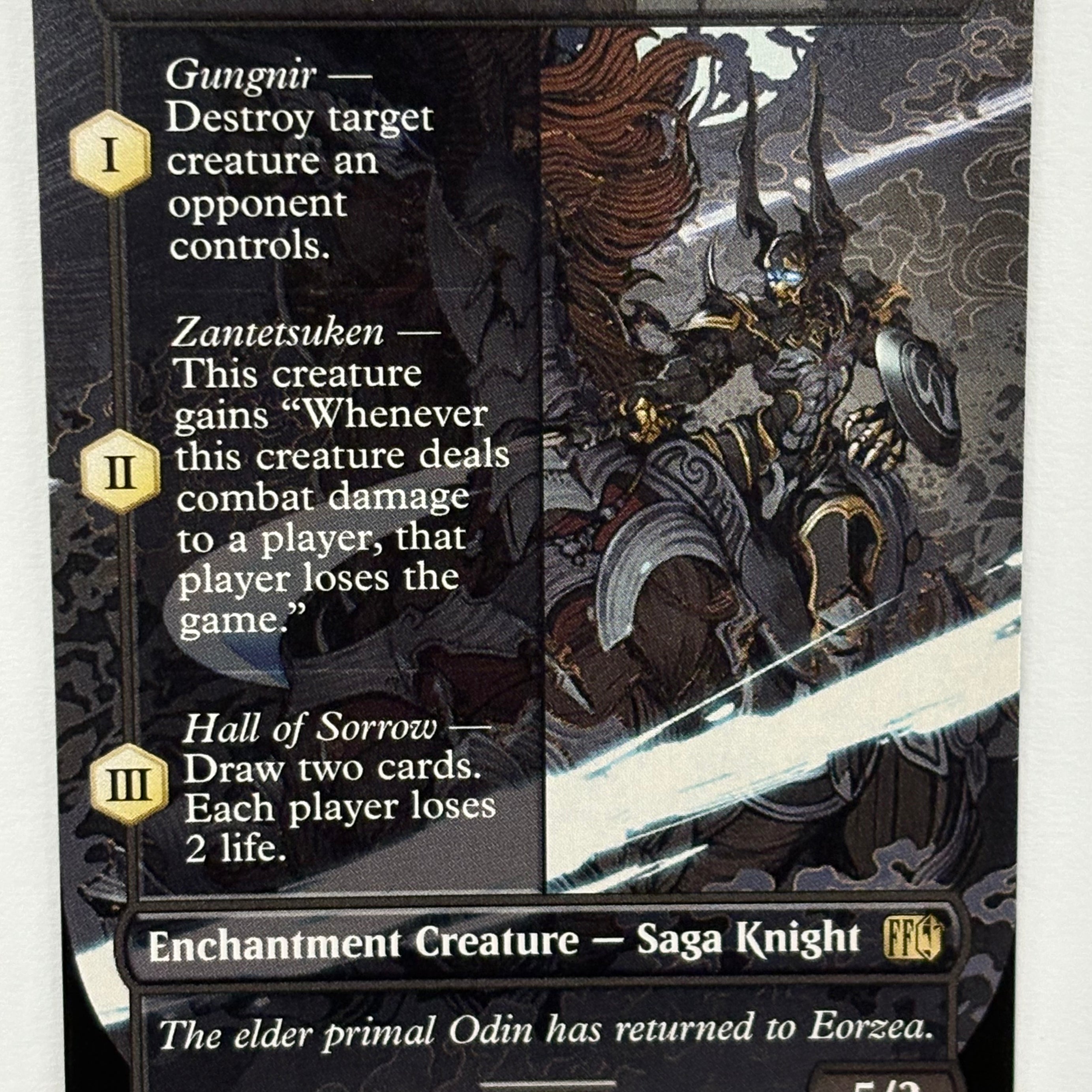 Magic The Gathering TCG - Final Fantasy Summon: Primal Odin (Borderless) 365 NM