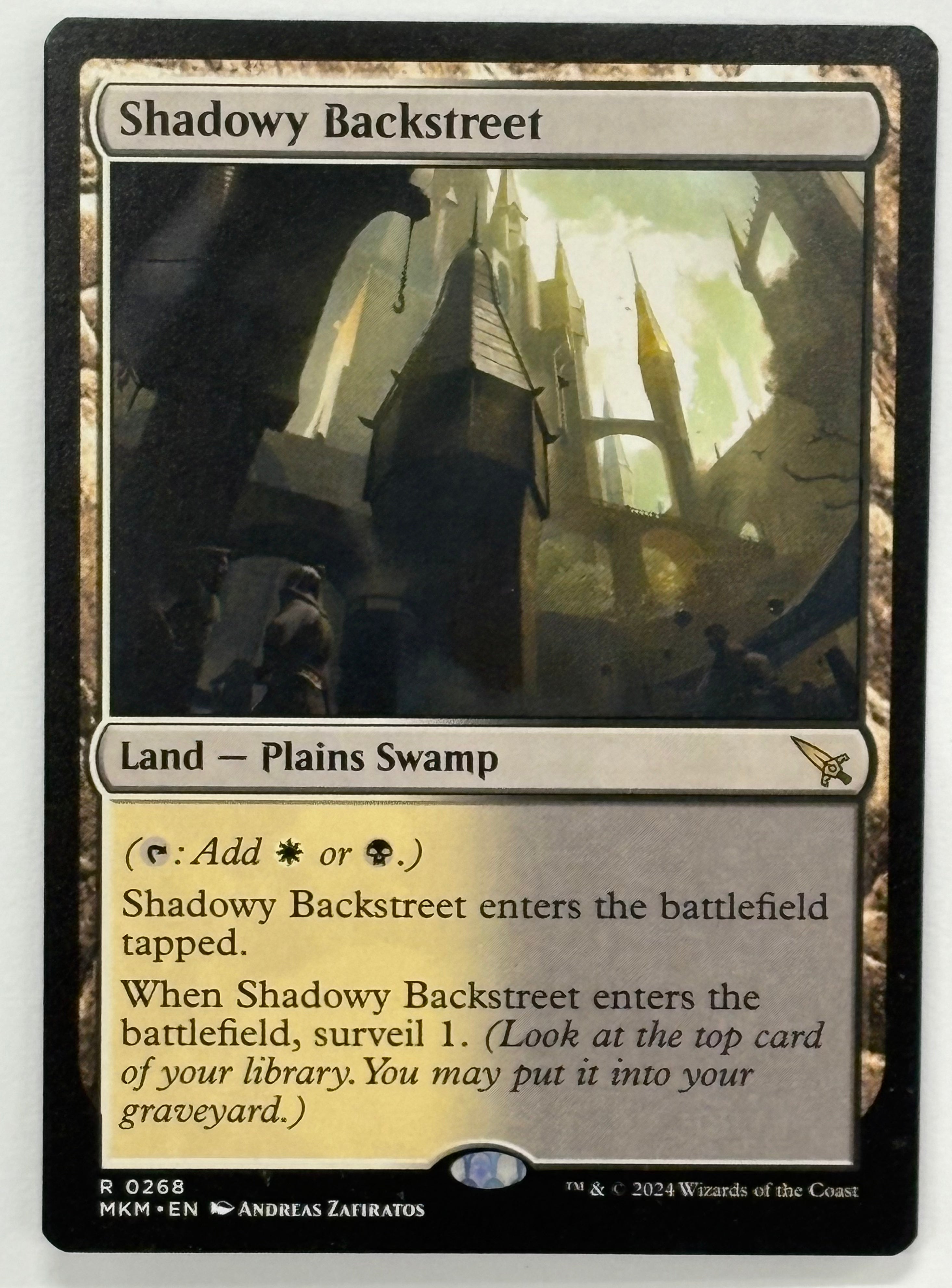 Magic The Gathering TCG - Murders at Karlov Manor Shadowy Backstreet 268 NM