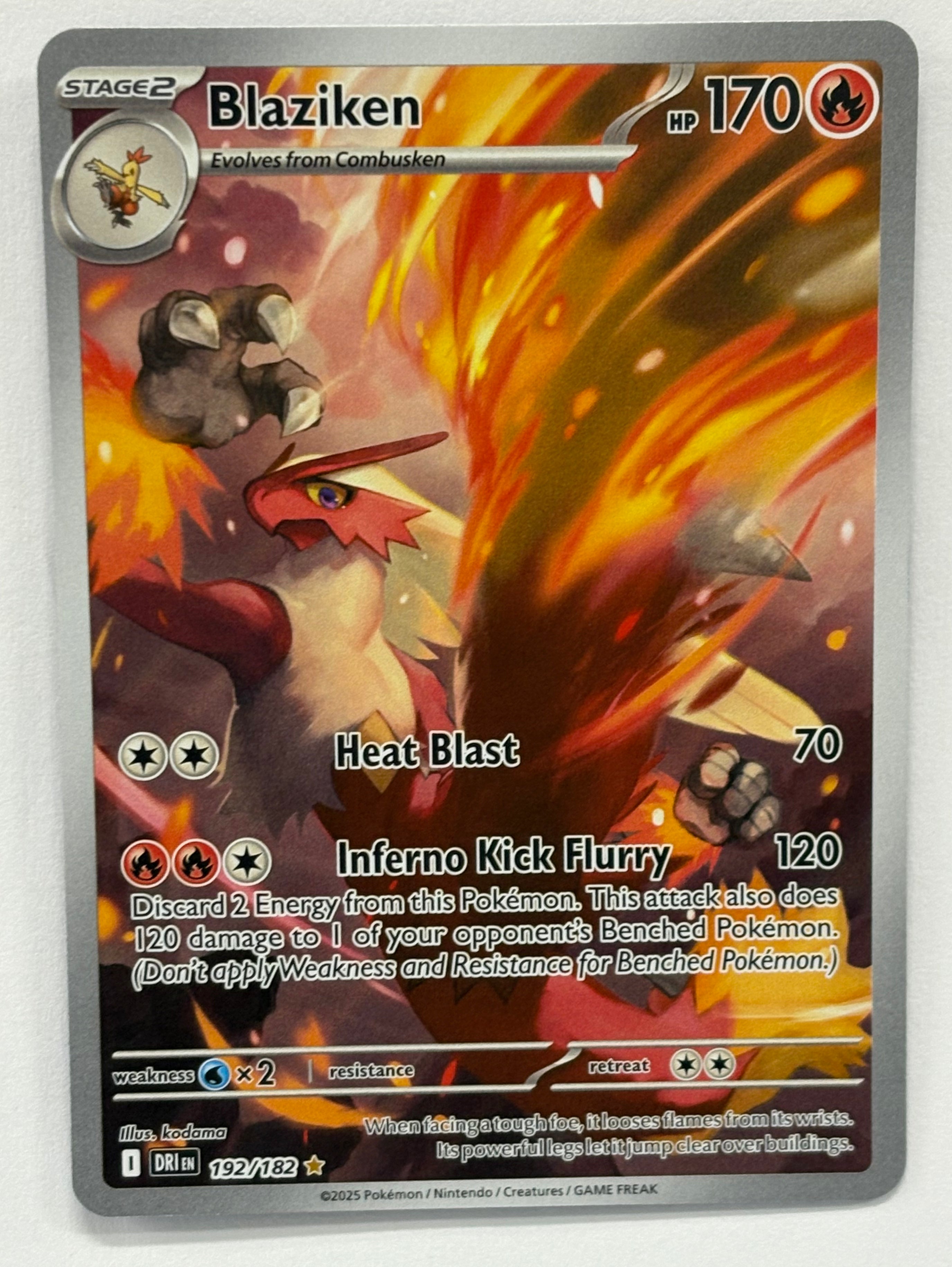 Pokémon TCG - Destined Rivals Blaziken 192/182 NM