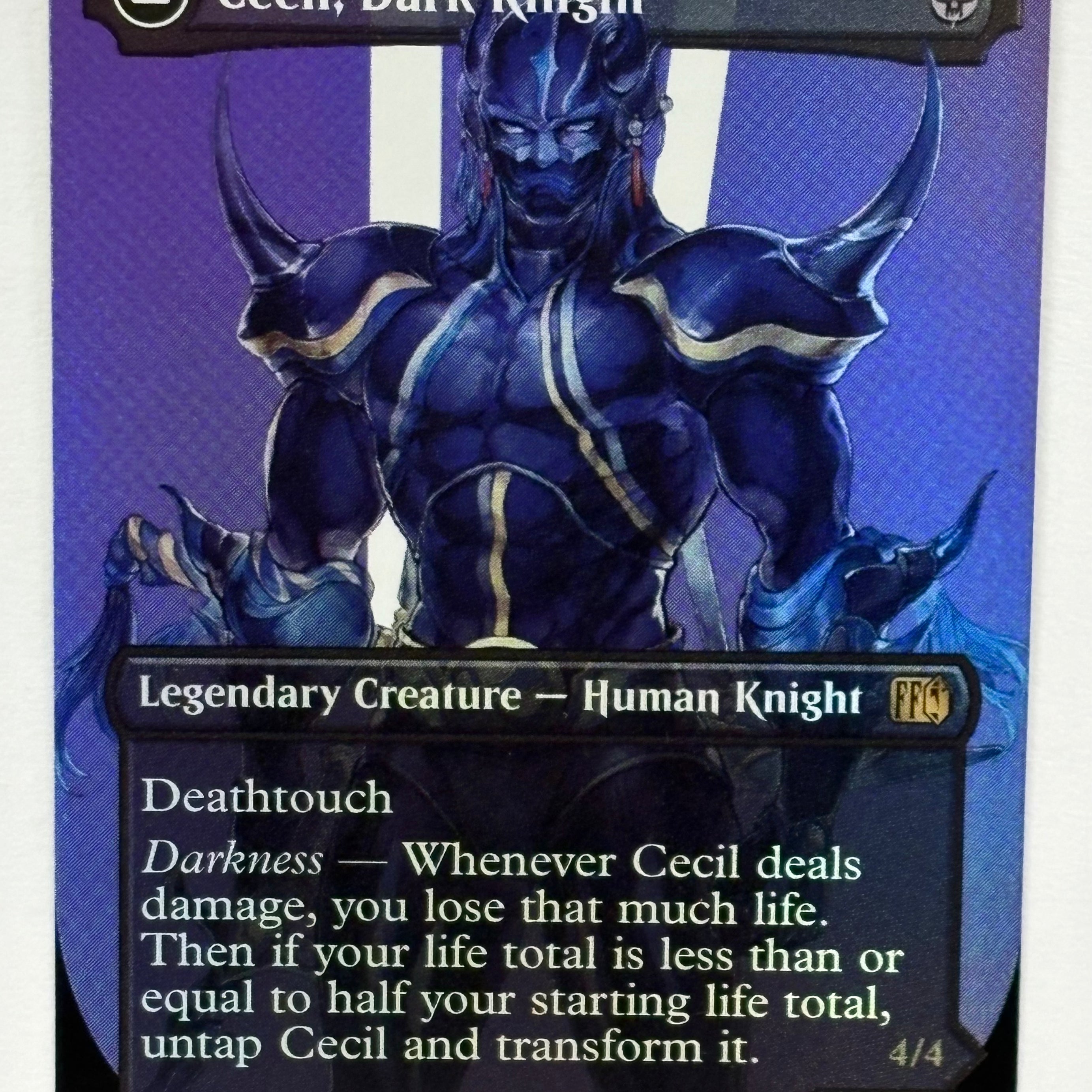 Magic The Gathering TCG - Final Fantasy Cecil, Dark Knight (Borderless) 380 Foil NM