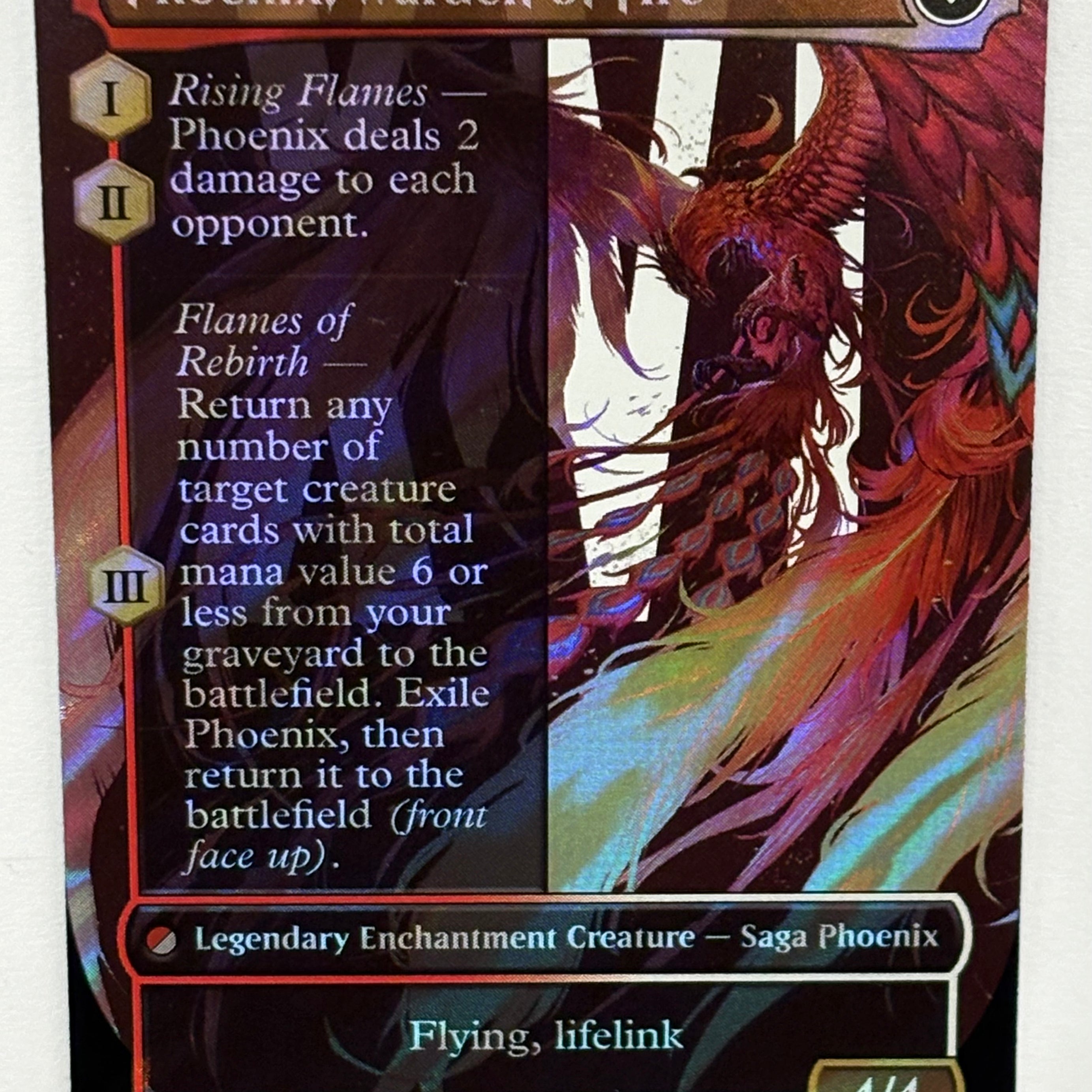 Magic The Gathering TCG - Final Fantasy Joshua, Phoenix’s Dominant (Borderless) 542 Surge Foil NM