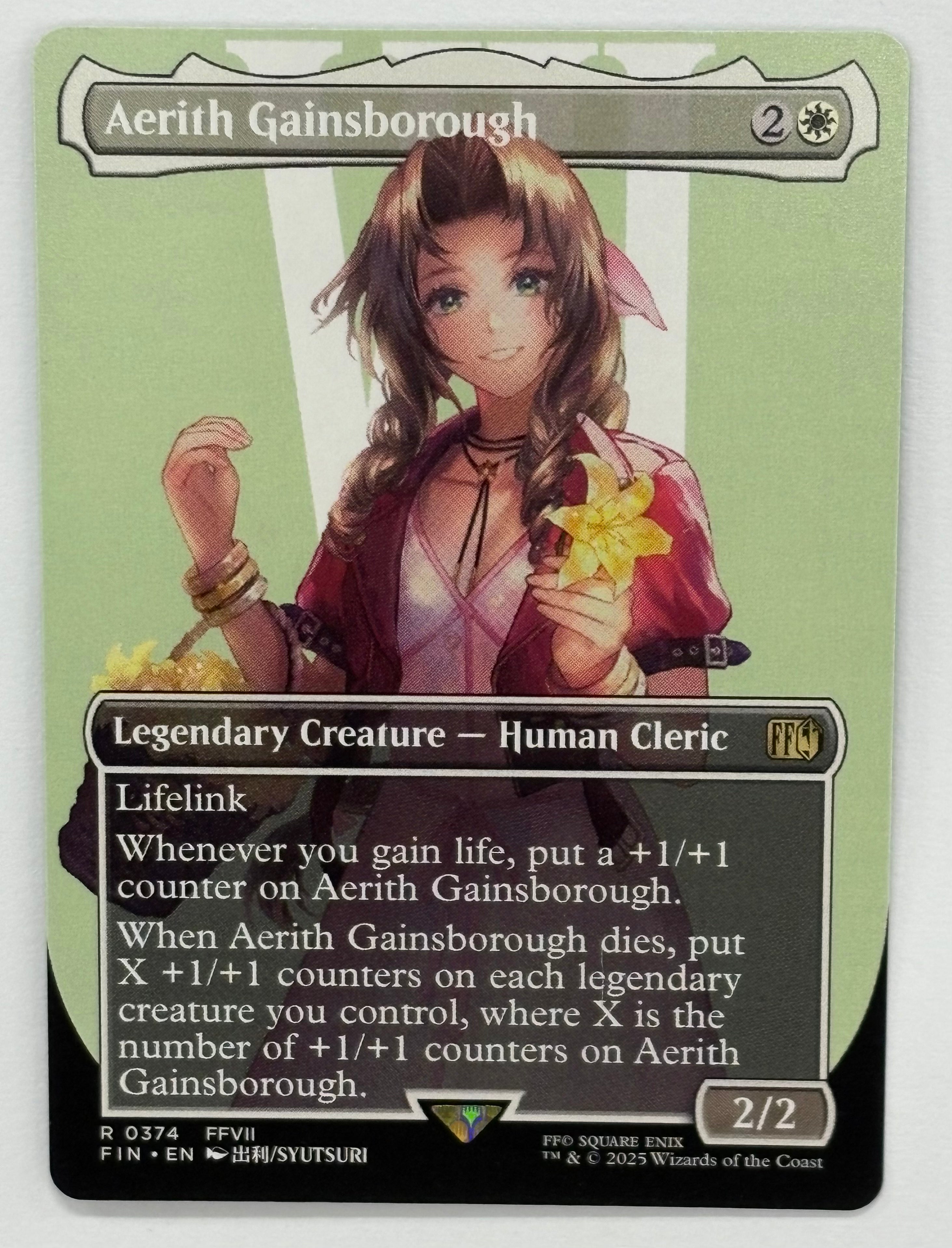 Magic The Gathering TCG - Final Fantasy Aerith Gainsborough (Borderless) 374 NM