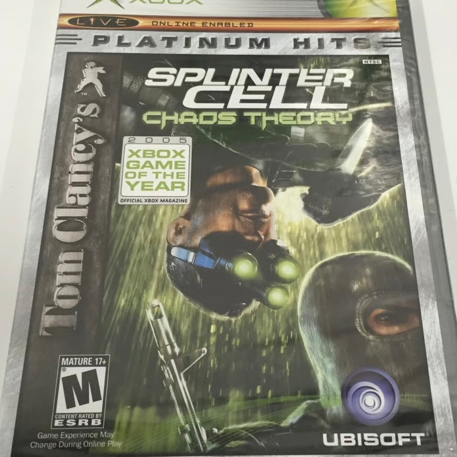 XBOX Tom Clancy’s Splinter Cell Chaos Theory Platinum Hits Video Game