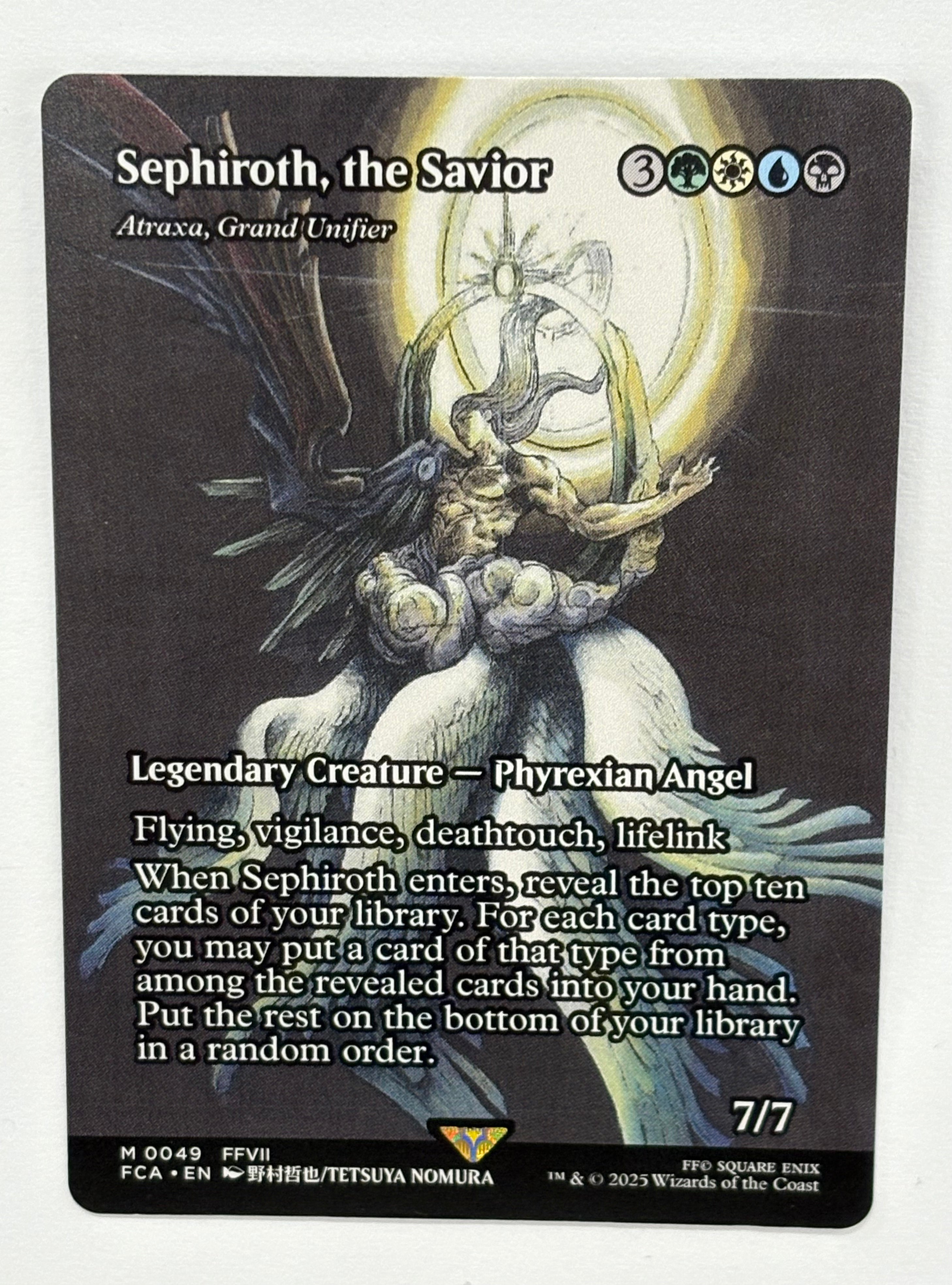 Magic The Gathering TCG - Final Fantasy: Through the Ages Atraxa, Grand Unifier Sephiroth, the Savior 49 NM