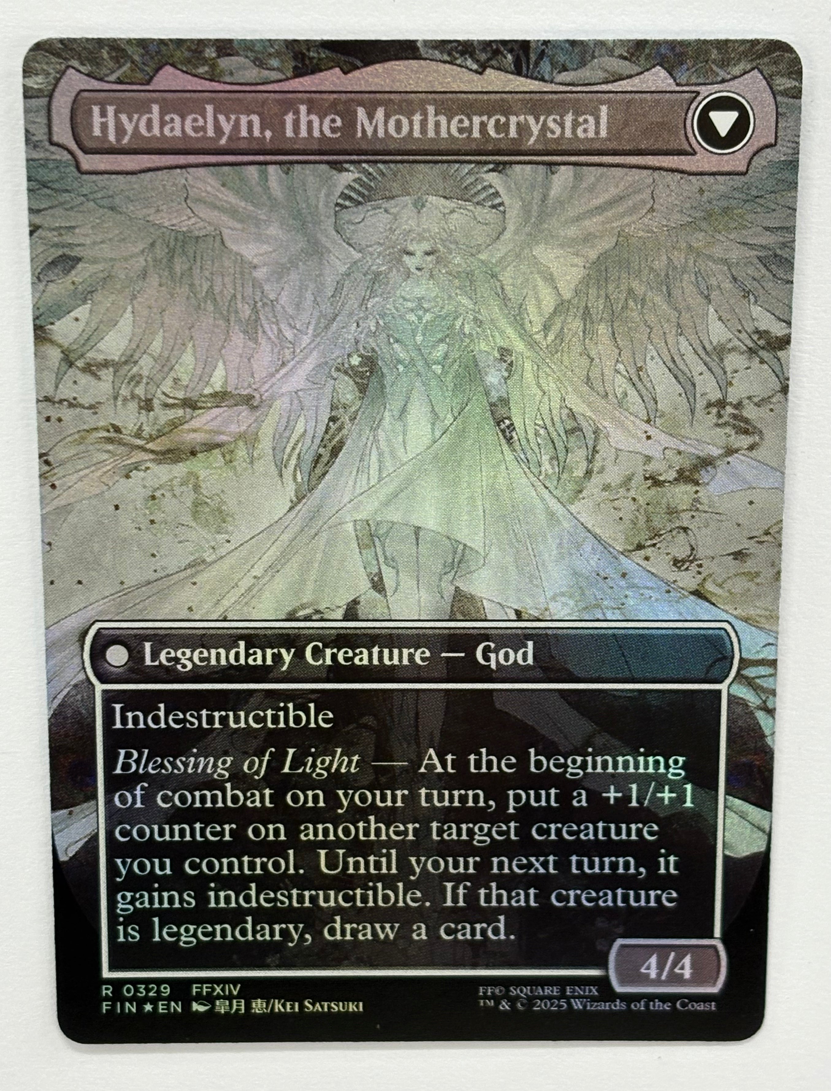 Magic The Gathering TCG - Final Fantasy Venat, Heart of Hydaelyn (Borderless) 329 Foil NM