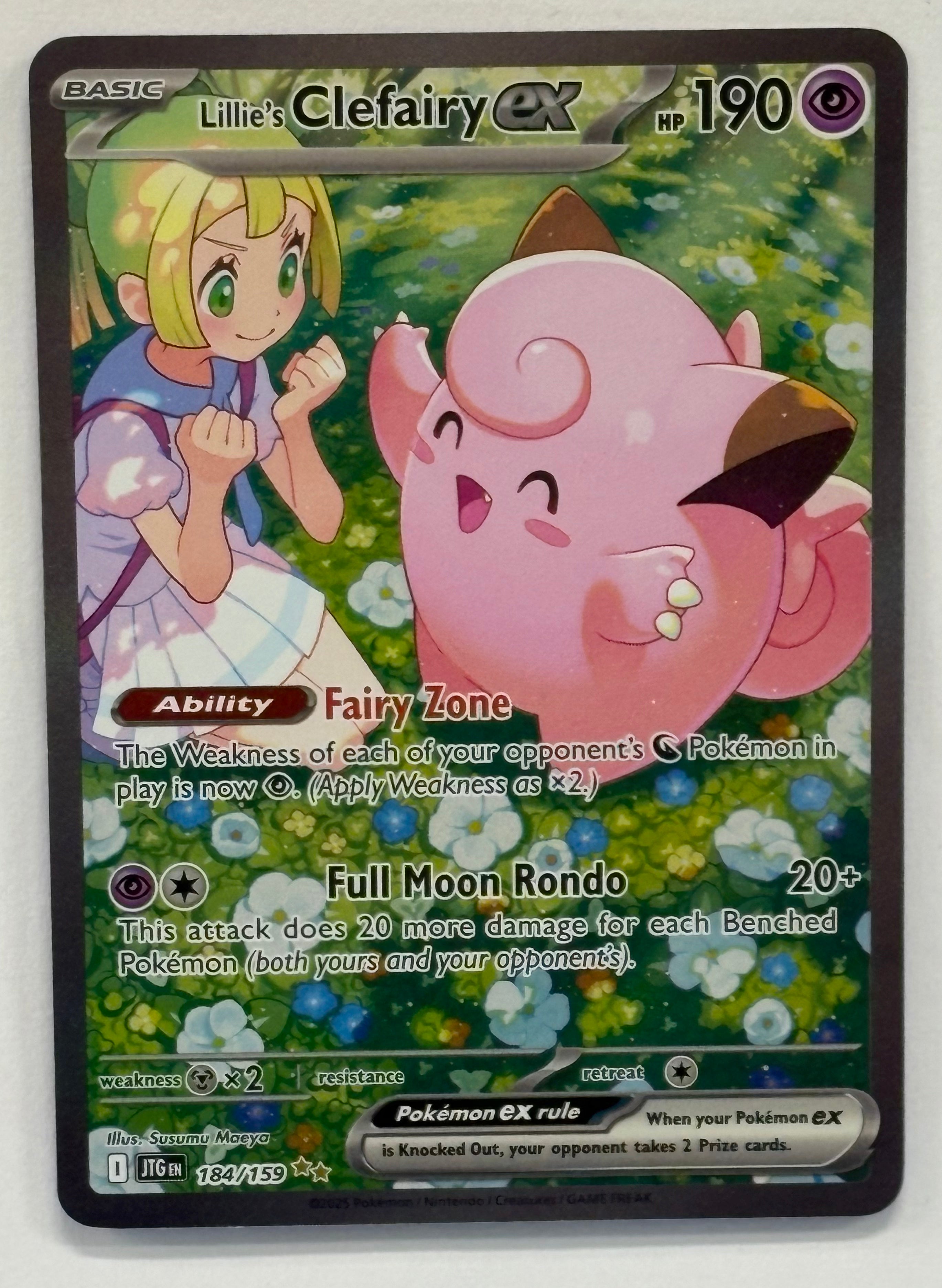 Pokémon TCG - Journey Together Clefairy ex 184/159 NM