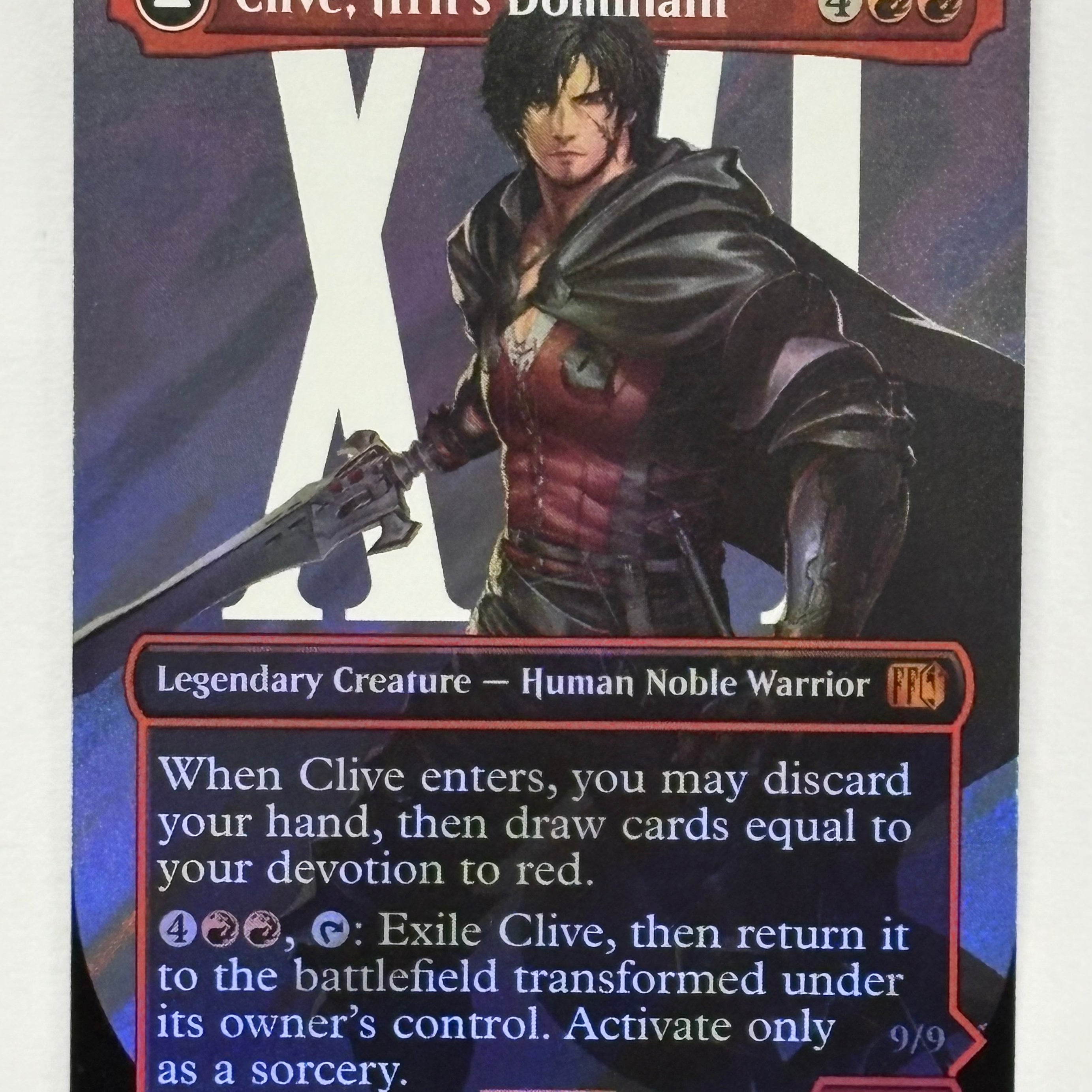 Magic The Gathering TCG - Final Fantasy Clive, Ifrit’s Dominant (Borderless) 530 Surge Foil NM