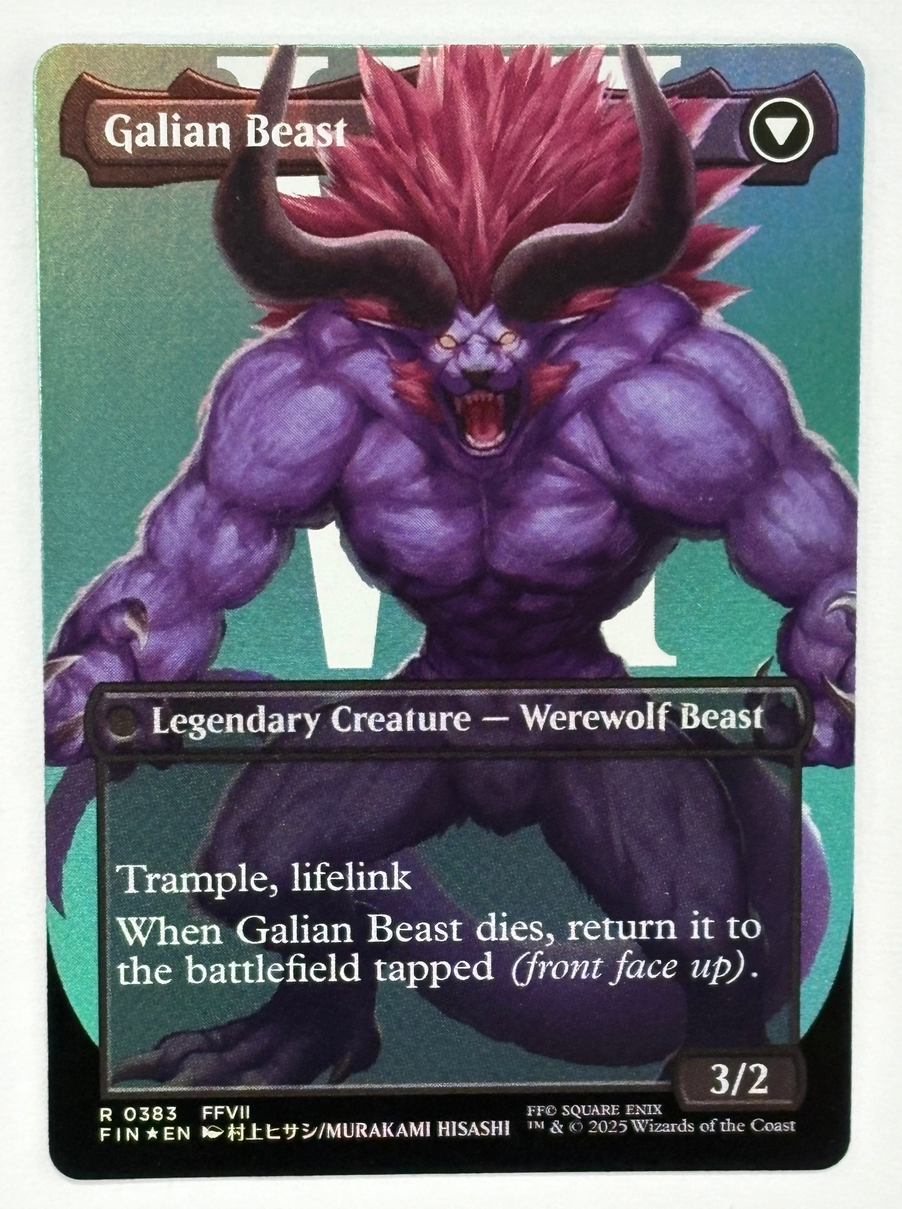 Magic The Gathering TCG - Final Fantasy Vincent Valentine (Borderless) 383 Foil NM