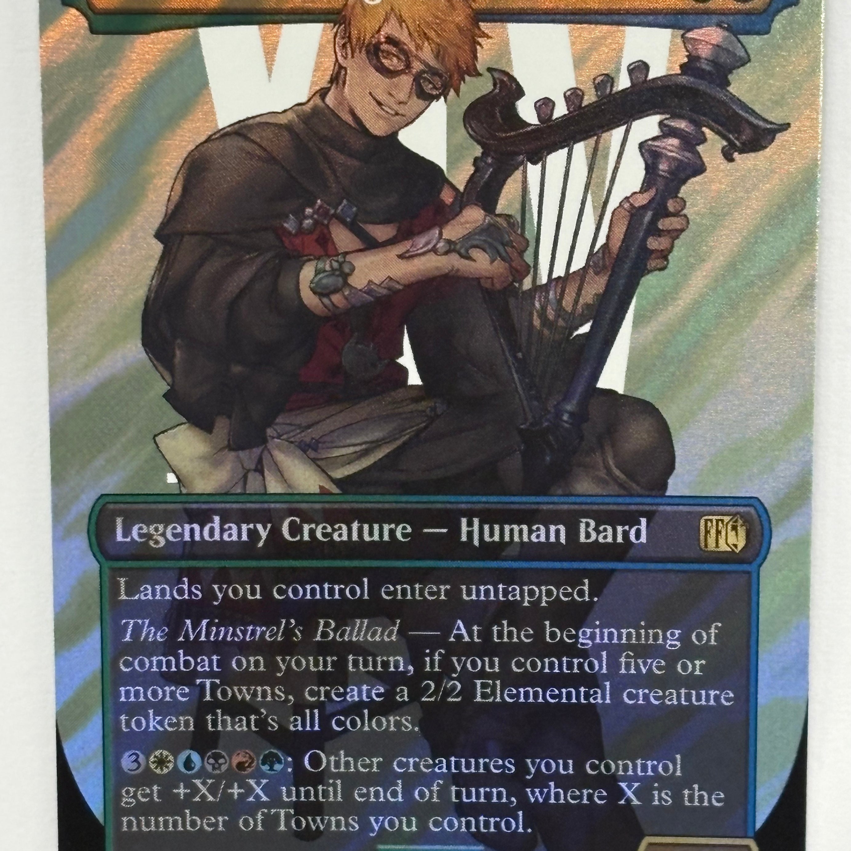 Magic The Gathering TCG - Final Fantasy The Wandering Minstrel (Borderless) 548 Surge Foil NM
