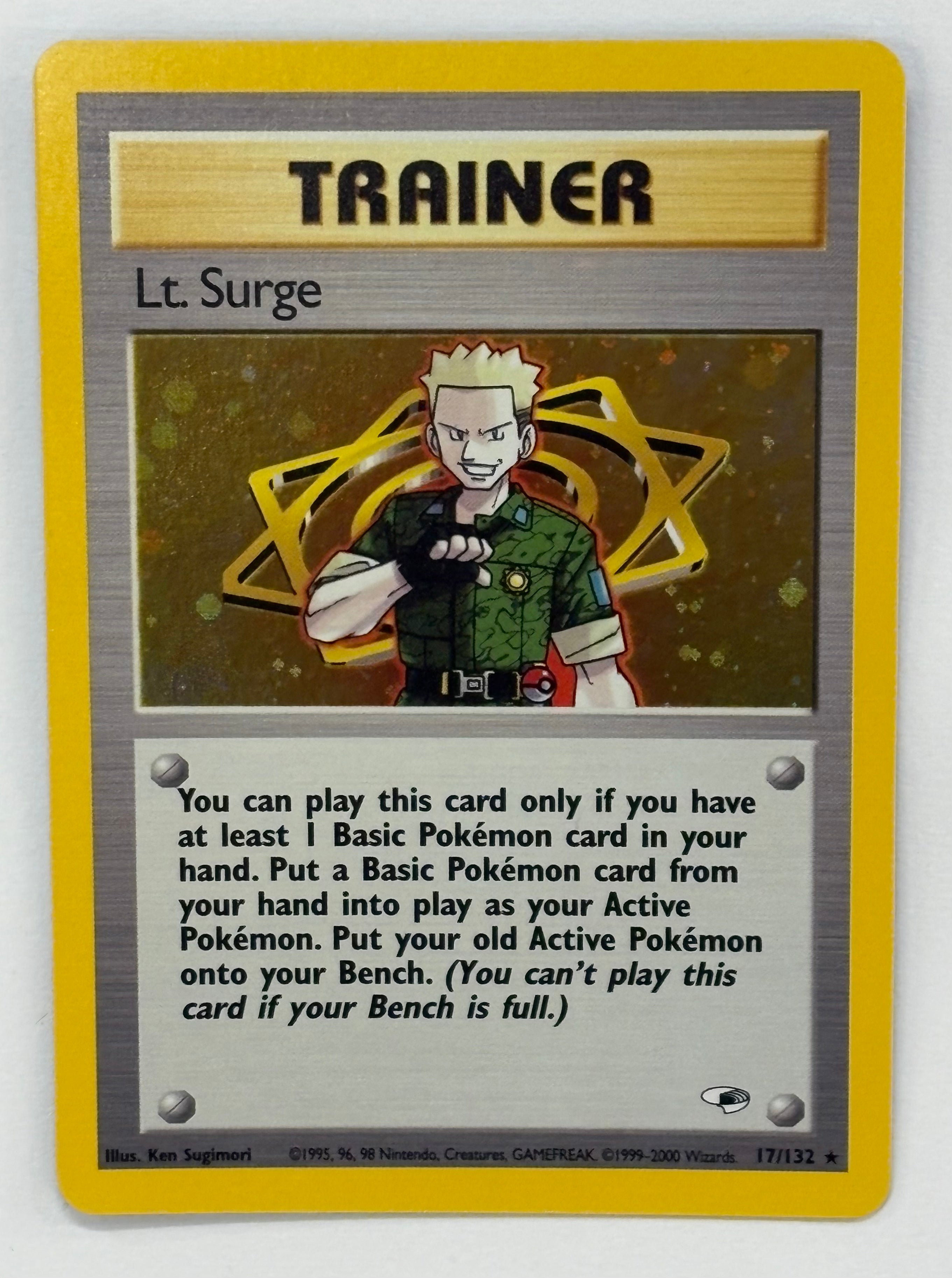 Pokémon TCG - Gym Heroes Unlimited Lt. Surge 15/132 NM