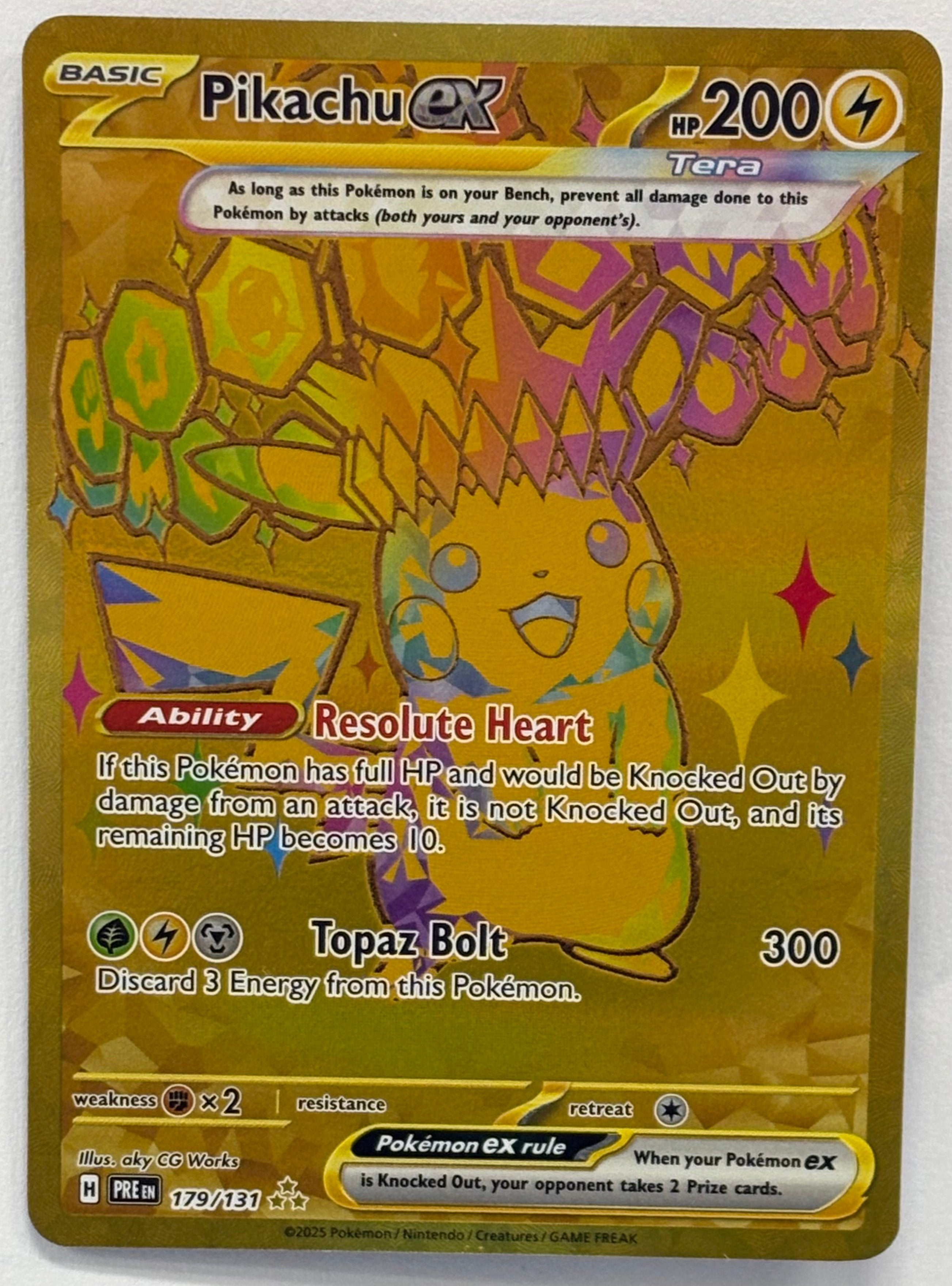 Pokémon TCG - Prismatic Evolutions Pikachu ex 179/131 NM