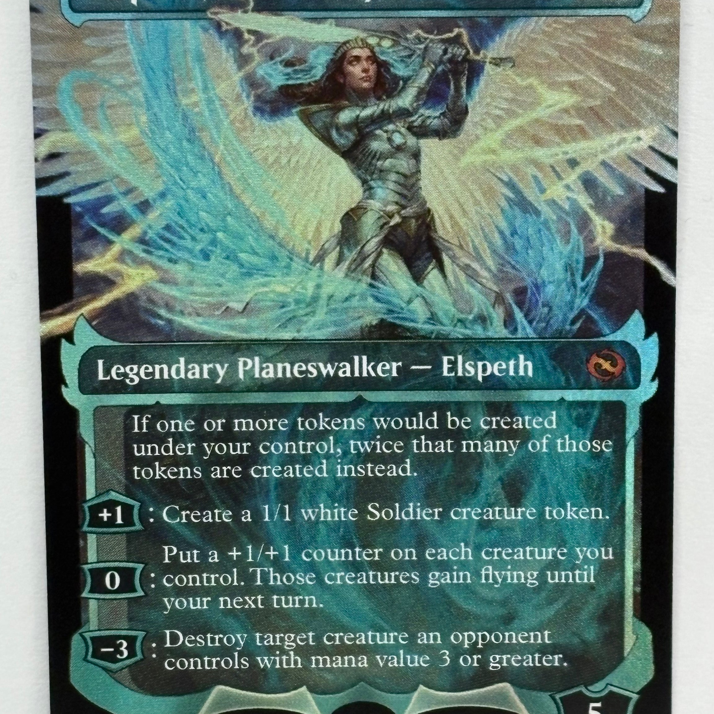 Magic The Gathering TCG - Tarkir Dragonstorm Elspeth, Storm Slayer (Showcase Foil) 401 NM