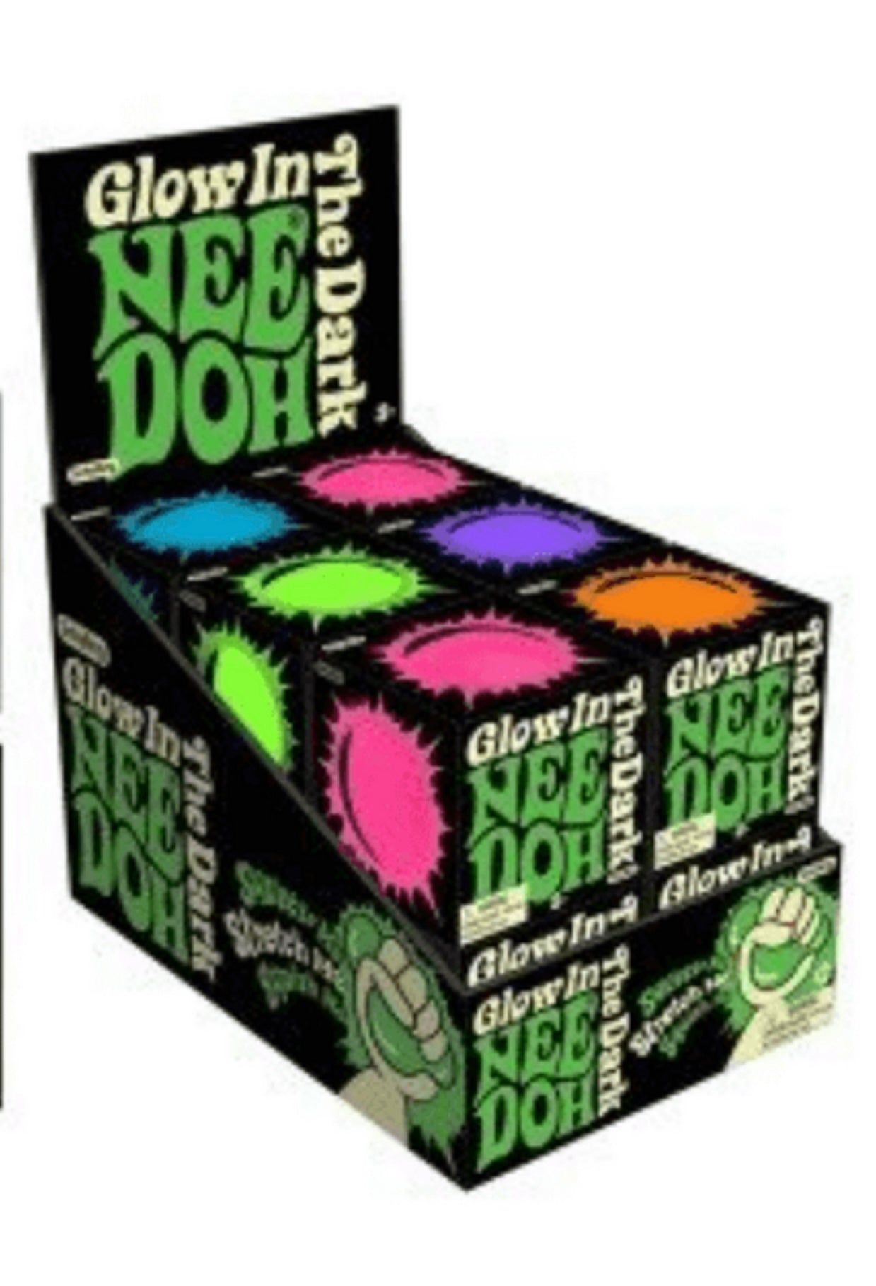 NeeDoh Glow In The Dark Groovy Glowing Glob Sensory Toy