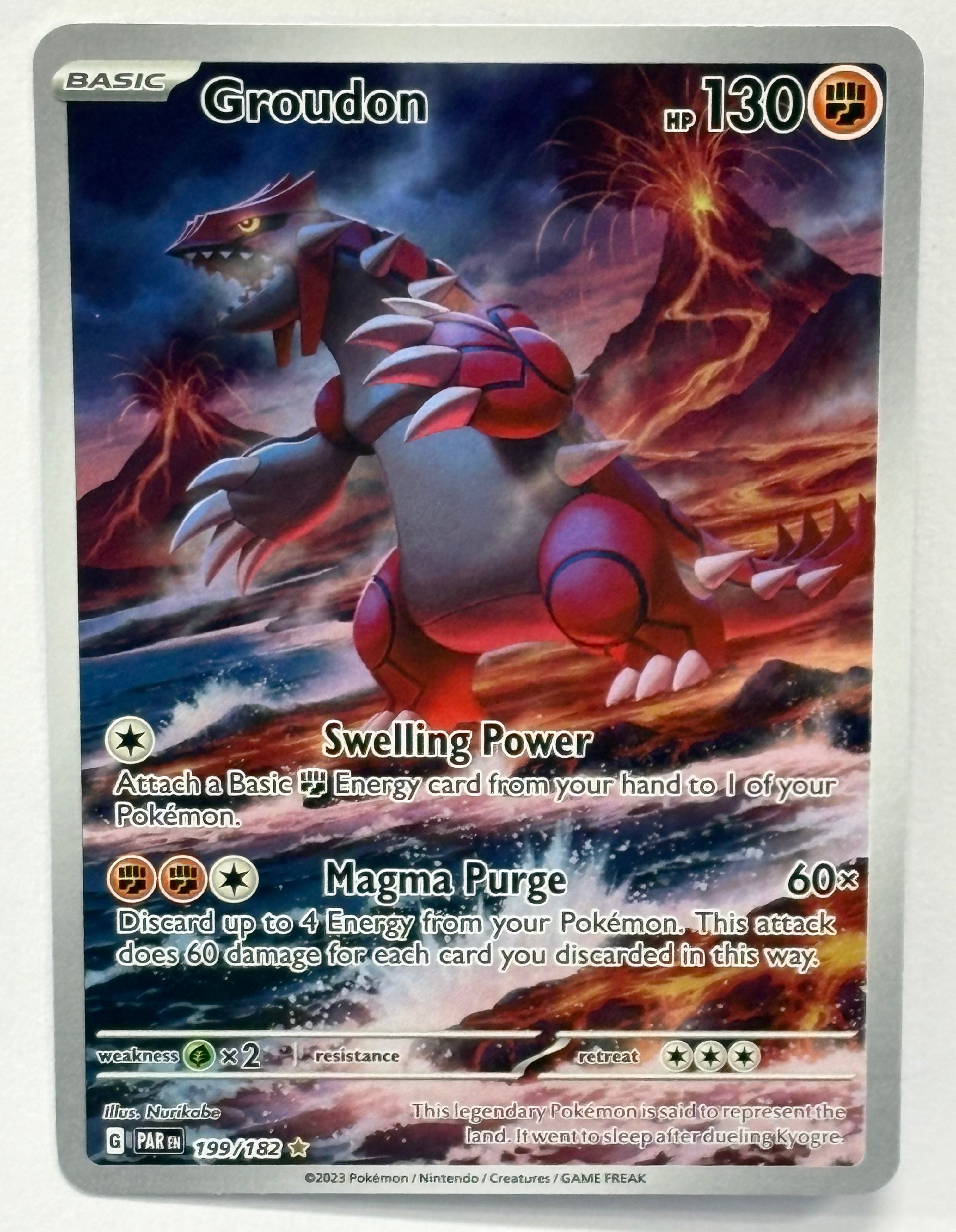 Pokémon TCG - Paradox Rift Groudon 199/182 NM