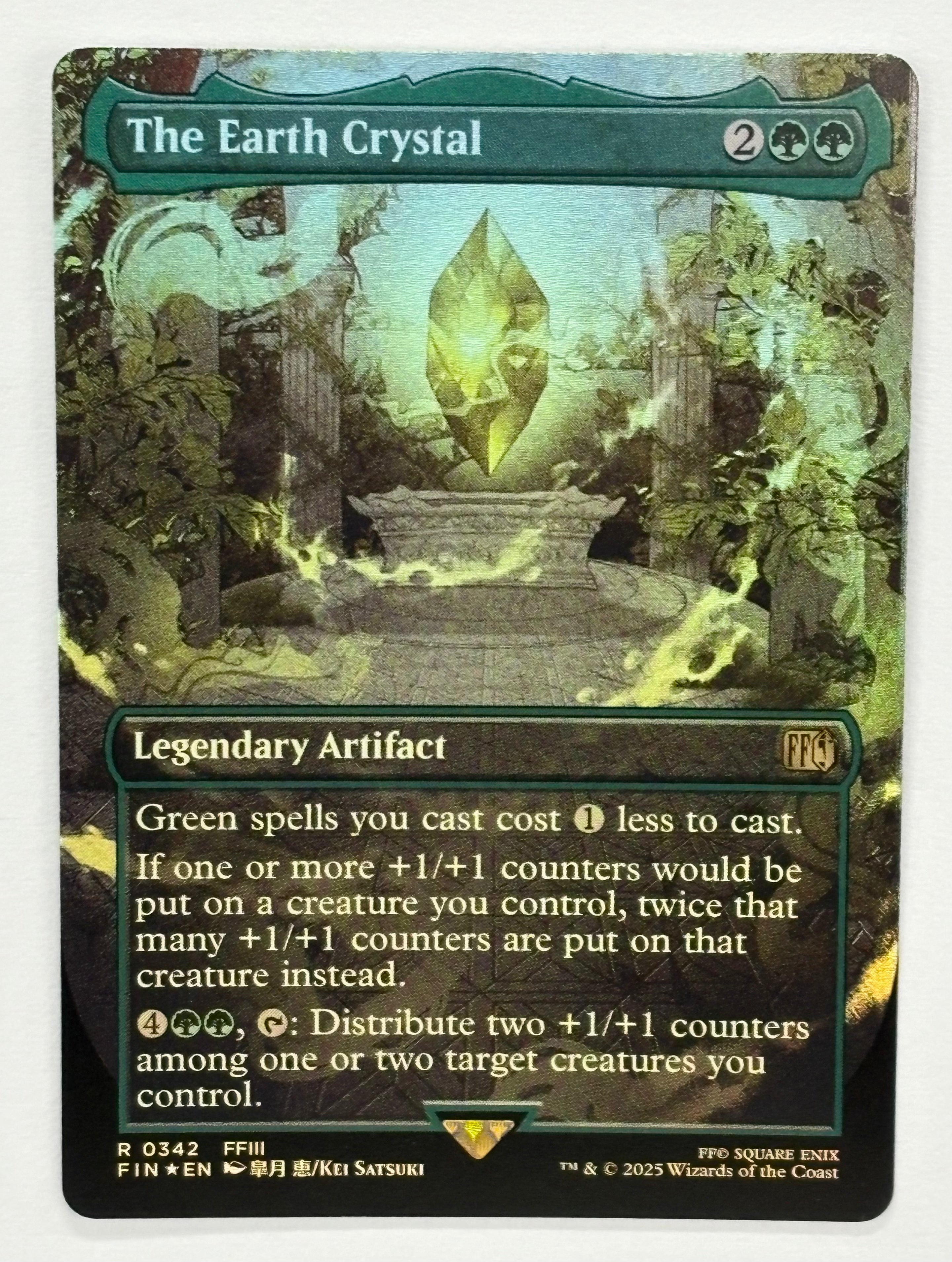 Magic The Gathering TCG - Final Fantasy The Earth Crystal (Borderless) 342 Foil NM