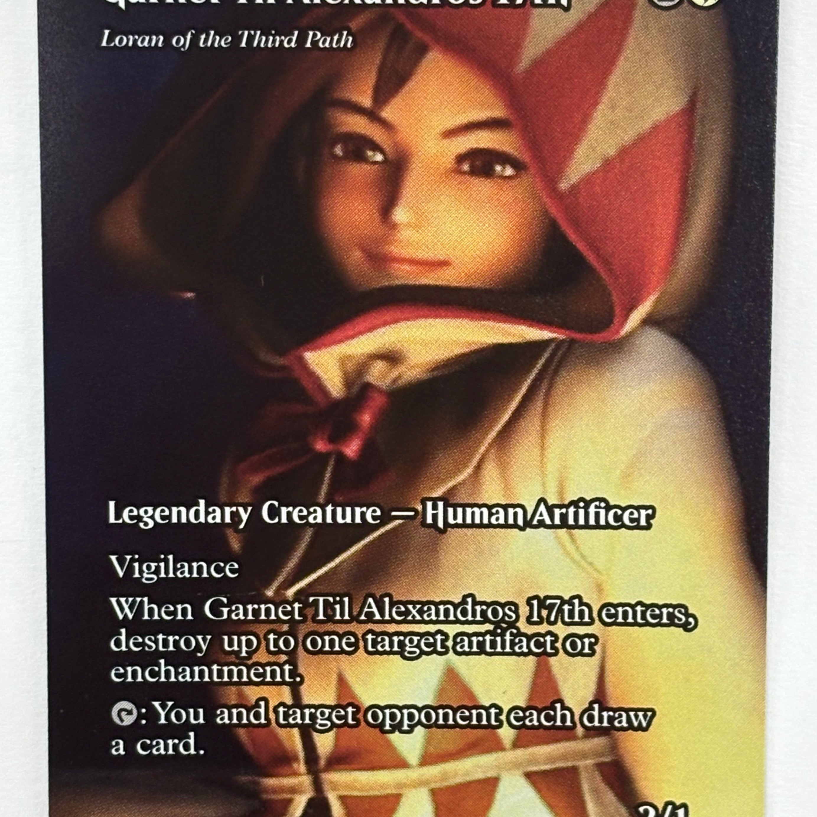 Magic The Gathering TCG - Final Fantasy: Through the Ages Loran of the Third Path Garnet Til Alexandros 17th 24 Foil NM